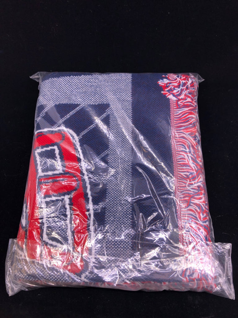 NIP PATRIOTS TRIPLE WOVEN BLANKET/THROW