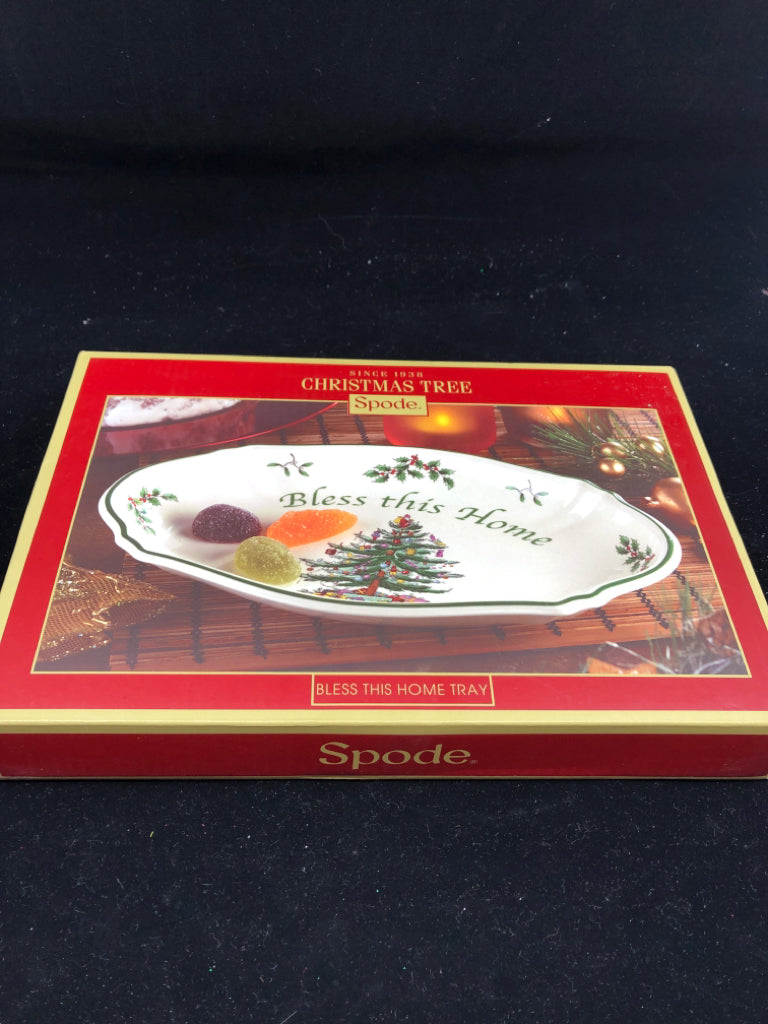 SPODE BLESS THIS HOME TRAY.