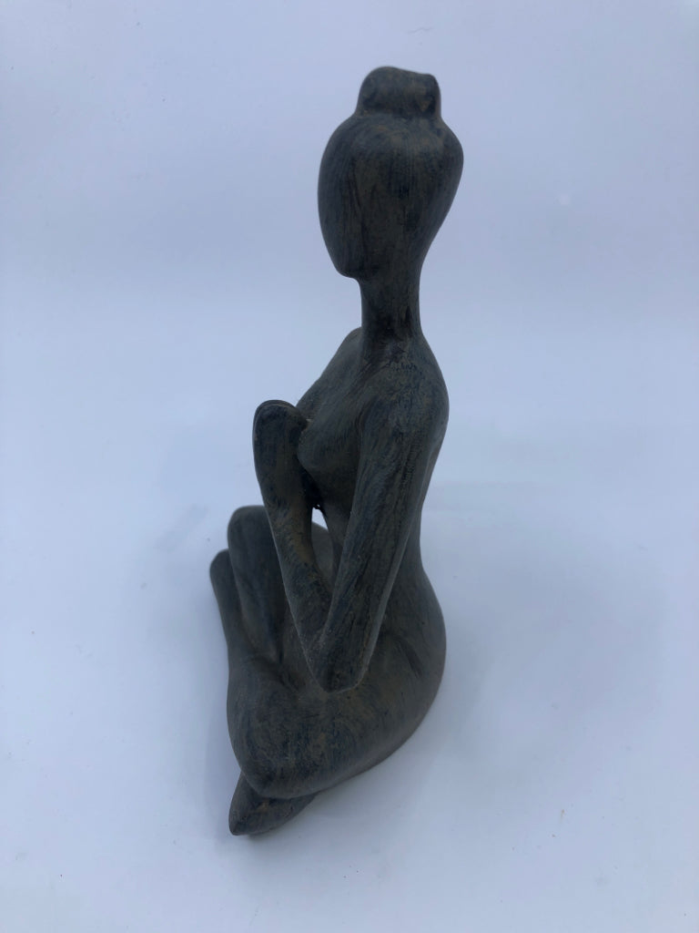 CARVED YOGA WOMAN.