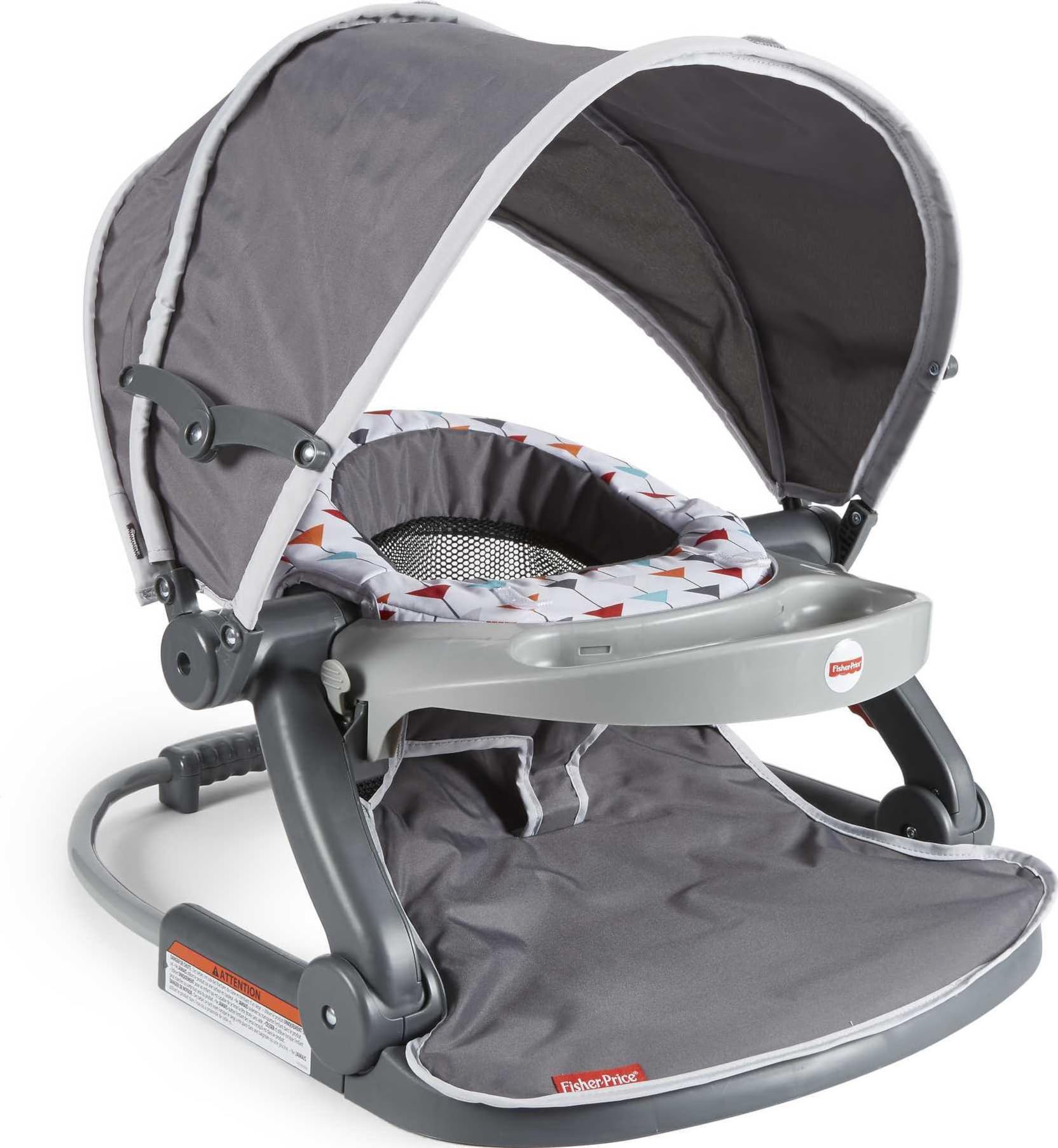 Fisher-Price Foldable Baby Travel Chair On The Go Sit Me Up Floor Seat