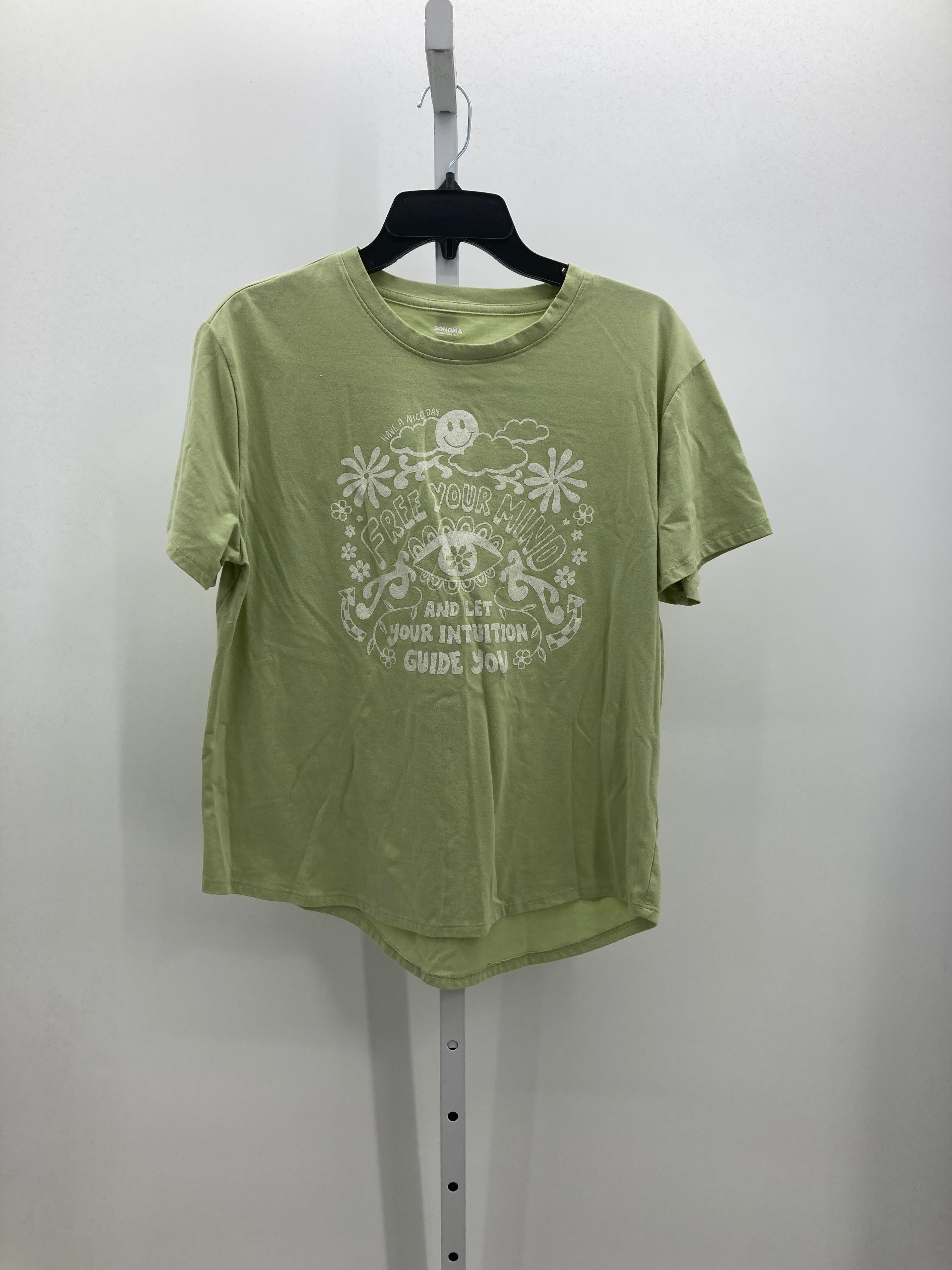 Sonoma Size Large Misses Short Sleeve Shirt