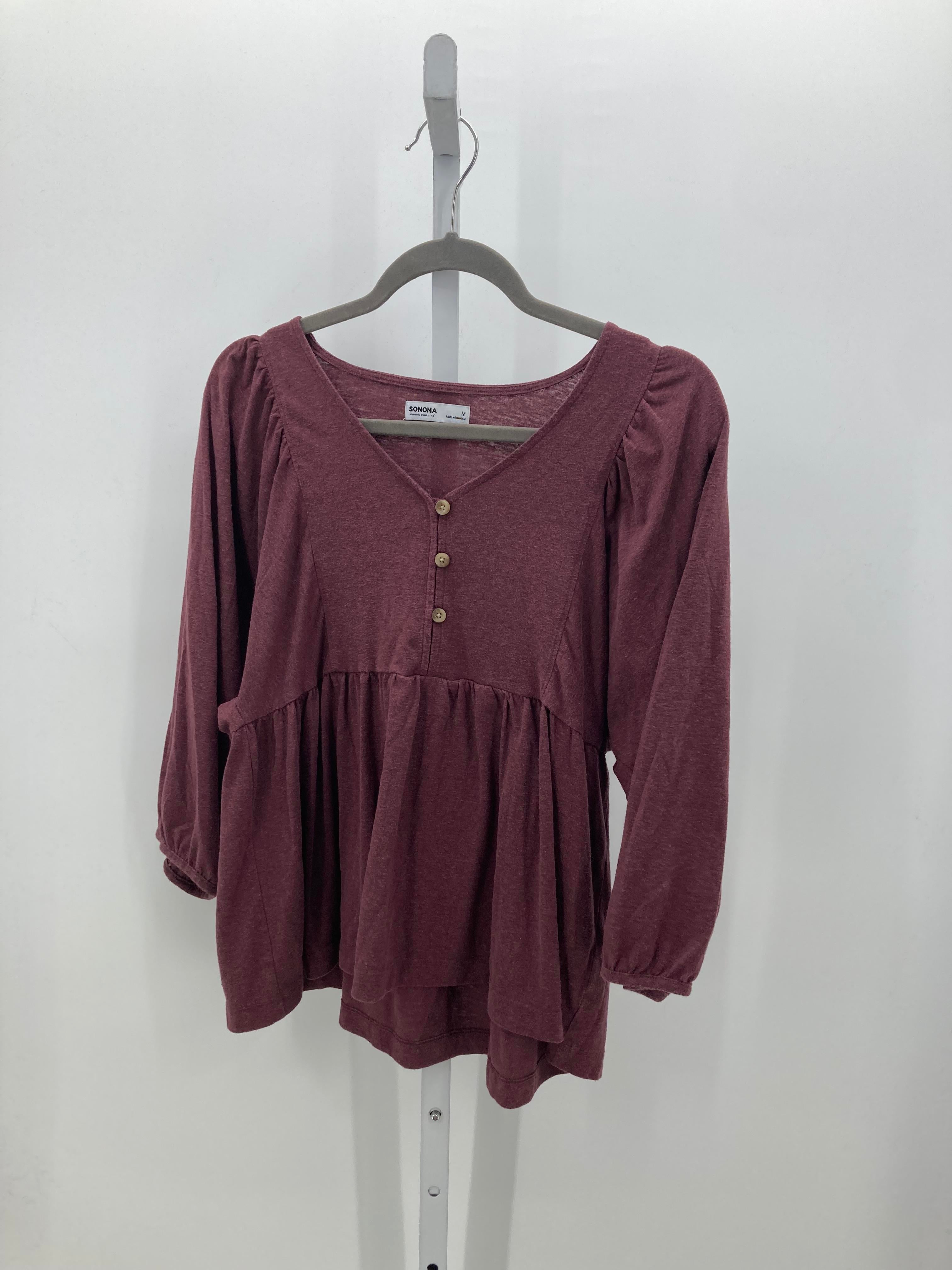 Sonoma Size Medium Misses 3/4 Sleeve Shirt