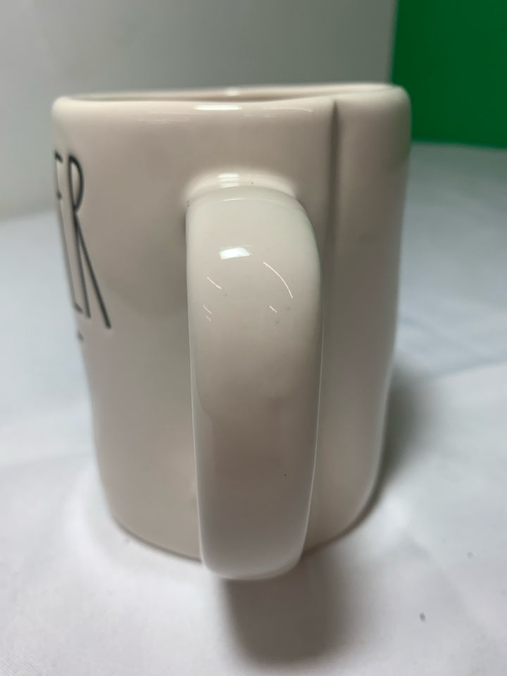 RAE DUNN WANDER LUST MUG.