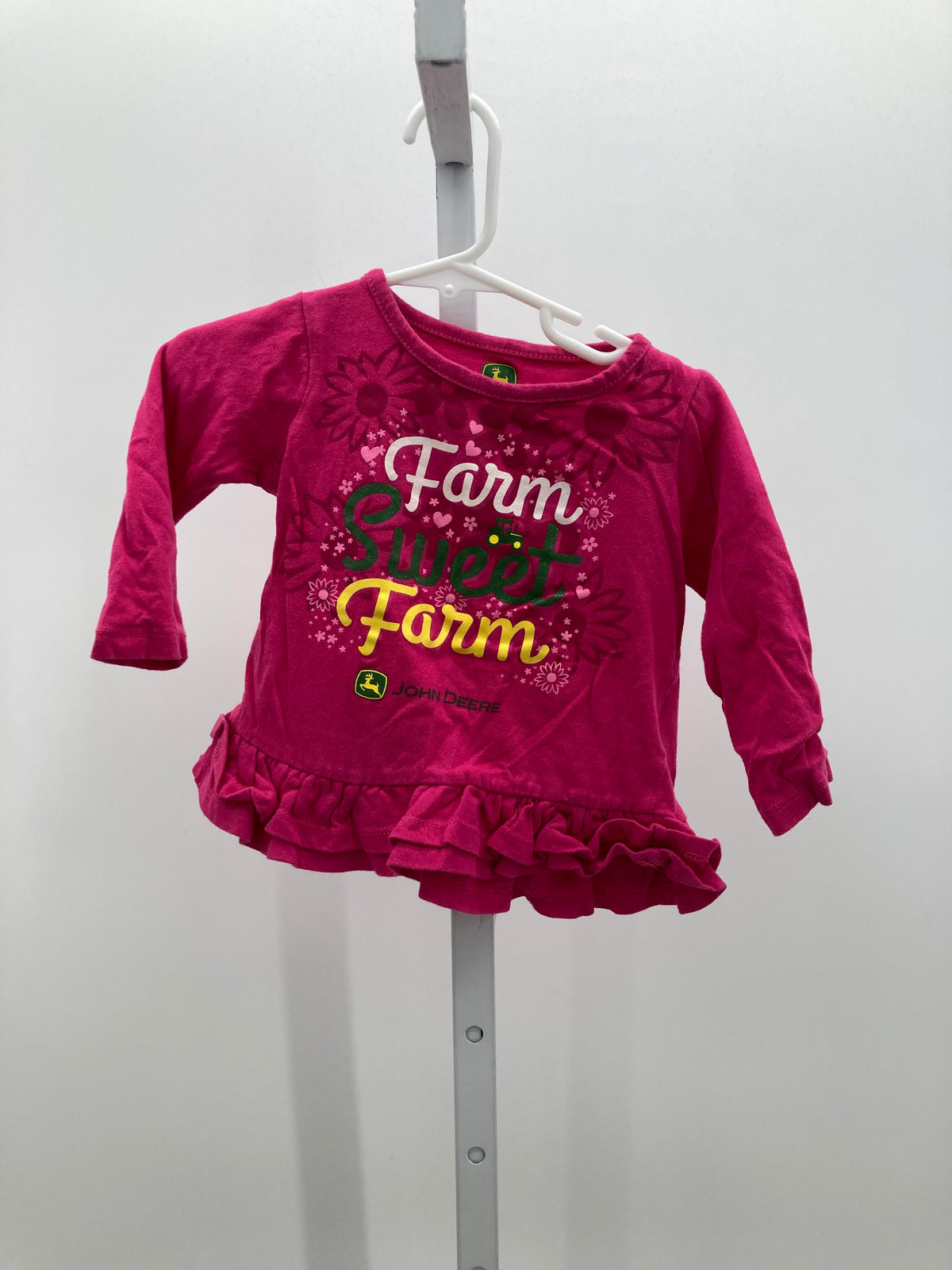 John Deere Size 12 Months Girls Long Sleeve Shirt