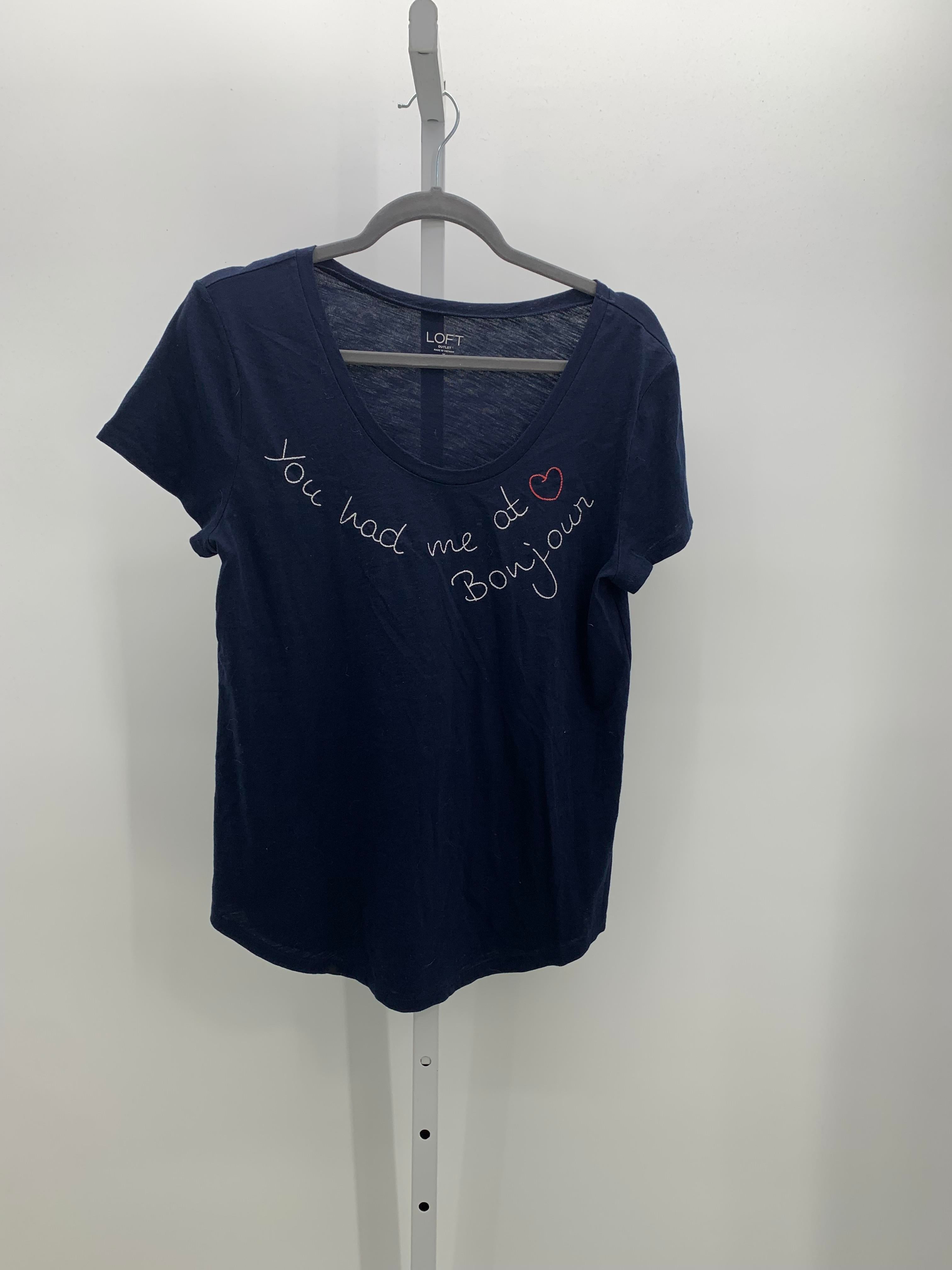 Loft Size Medium Misses Short Sleeve Shirt