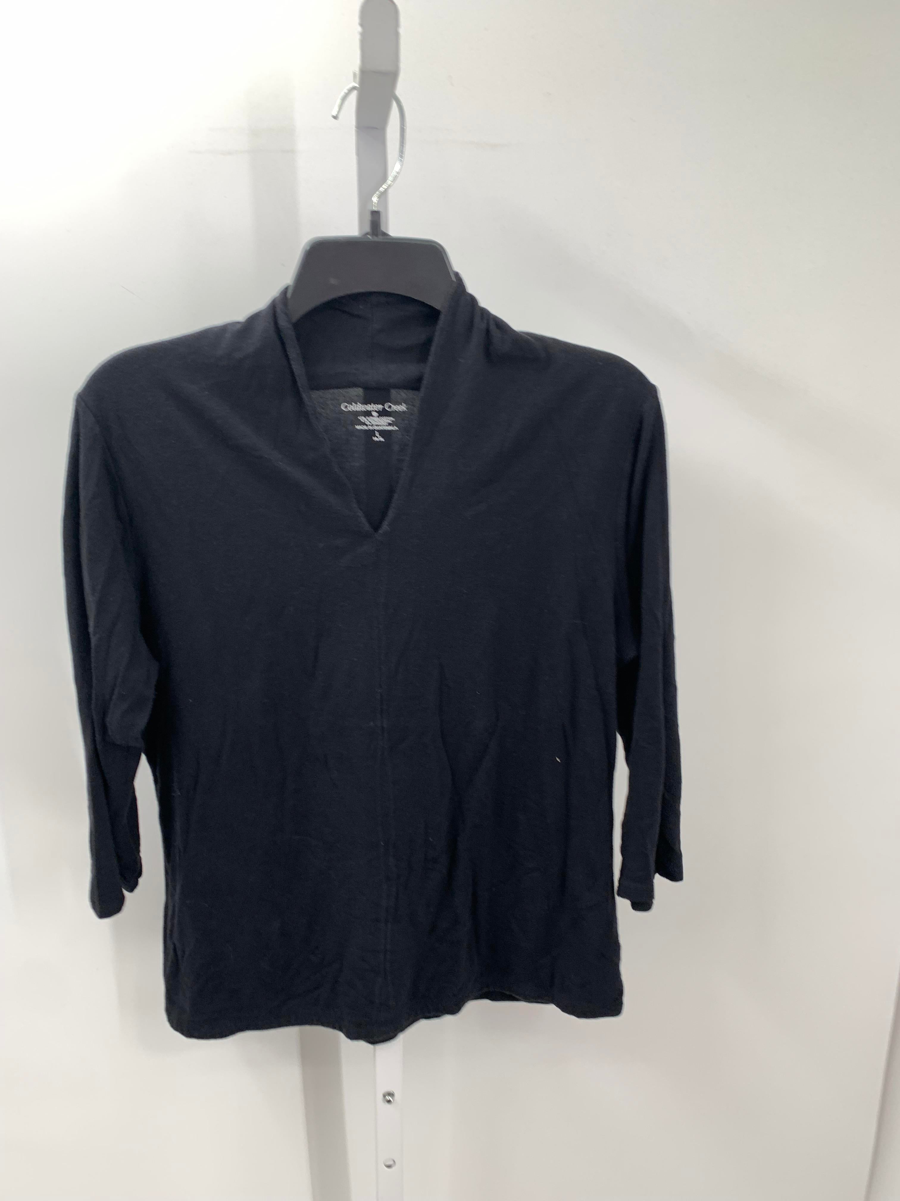 Coldwater Creek Size Large Misses 3/4 Sleeve Shirt