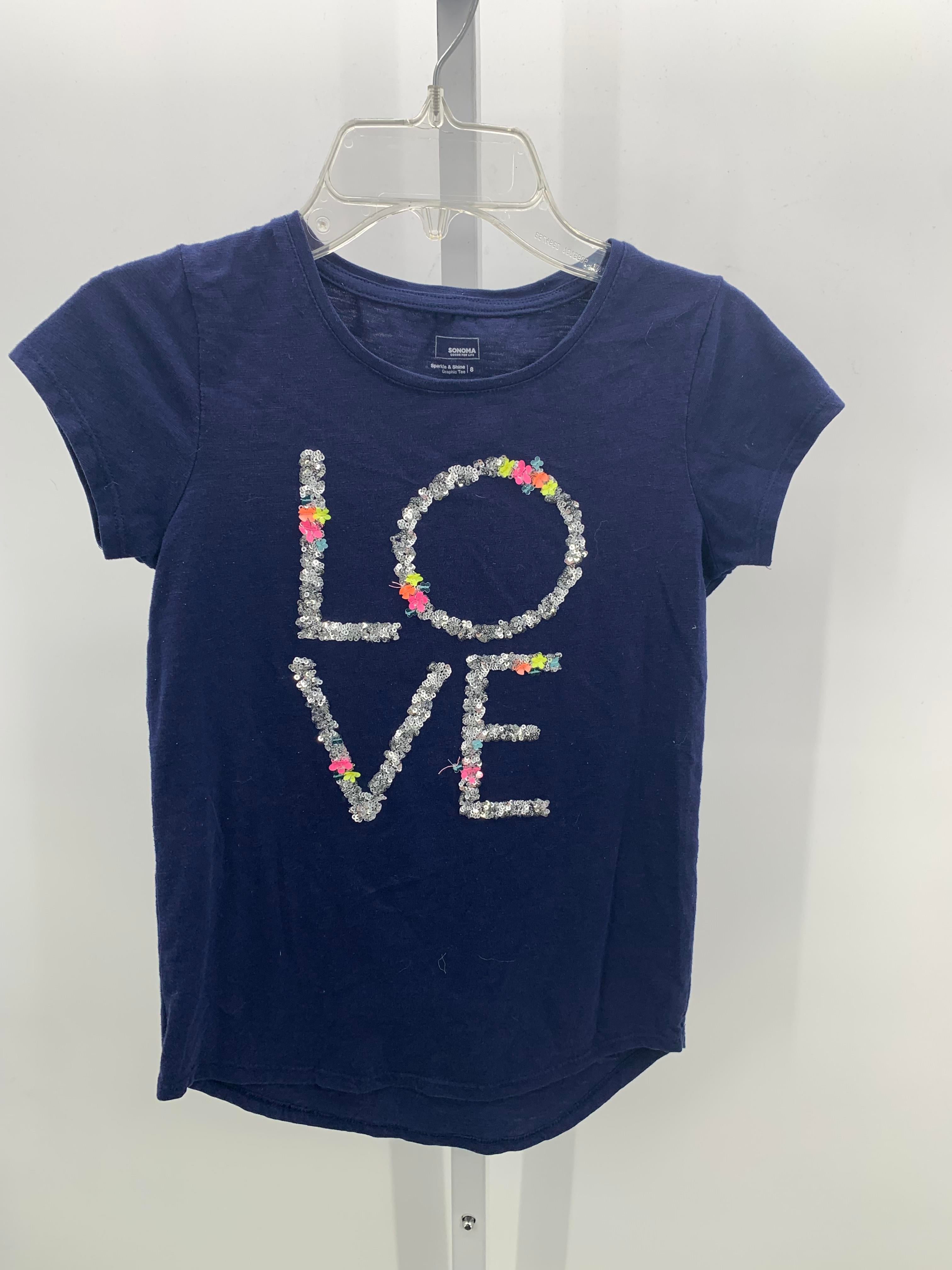 Sonoma Size 8 Girls Short Sleeve Shirt