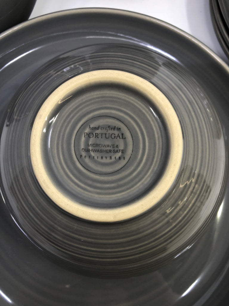 12PC DARK GREY DISH SET SVC FOR 4.