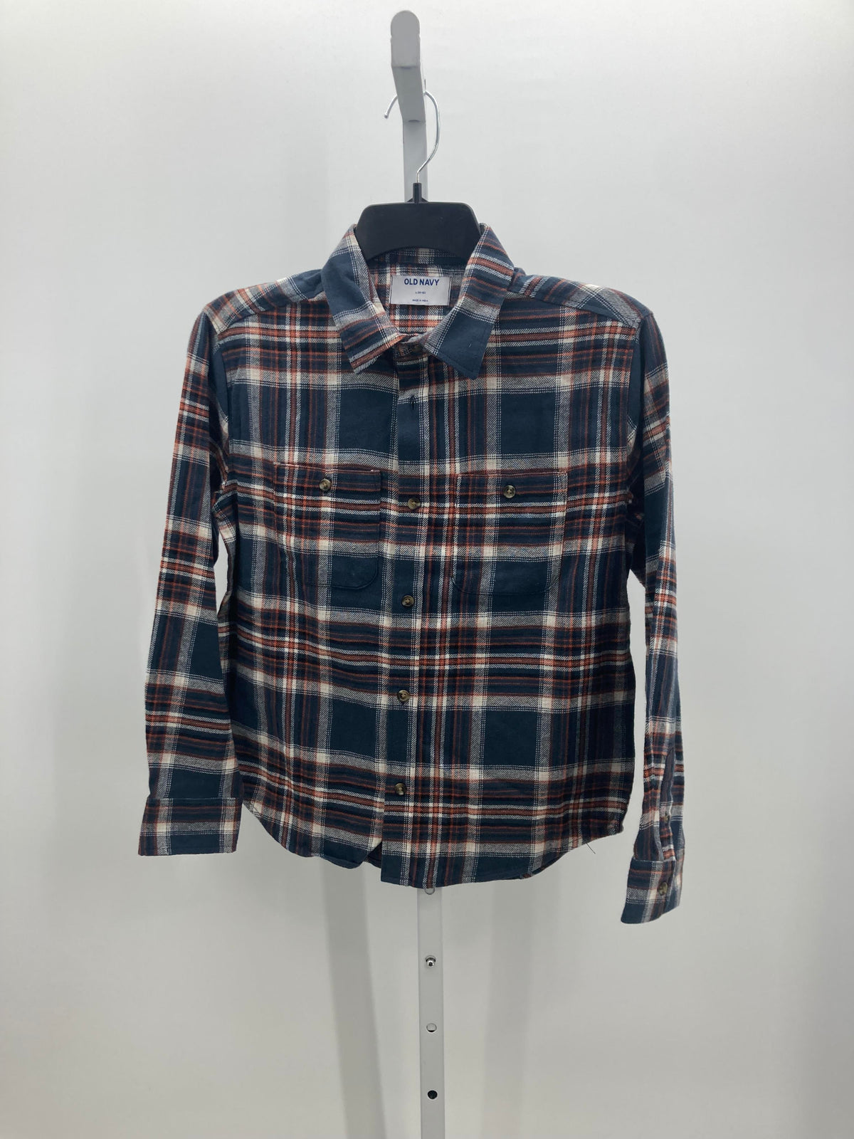 PLAID BTN DOWN