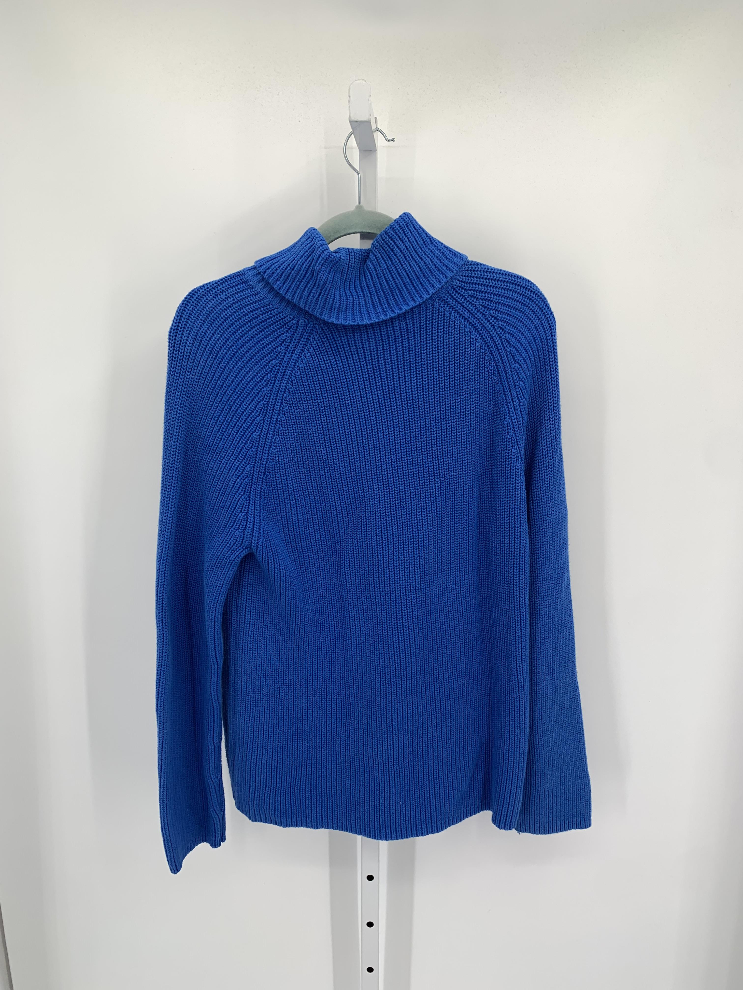 Lands End Size Large Misses Long Slv Sweater