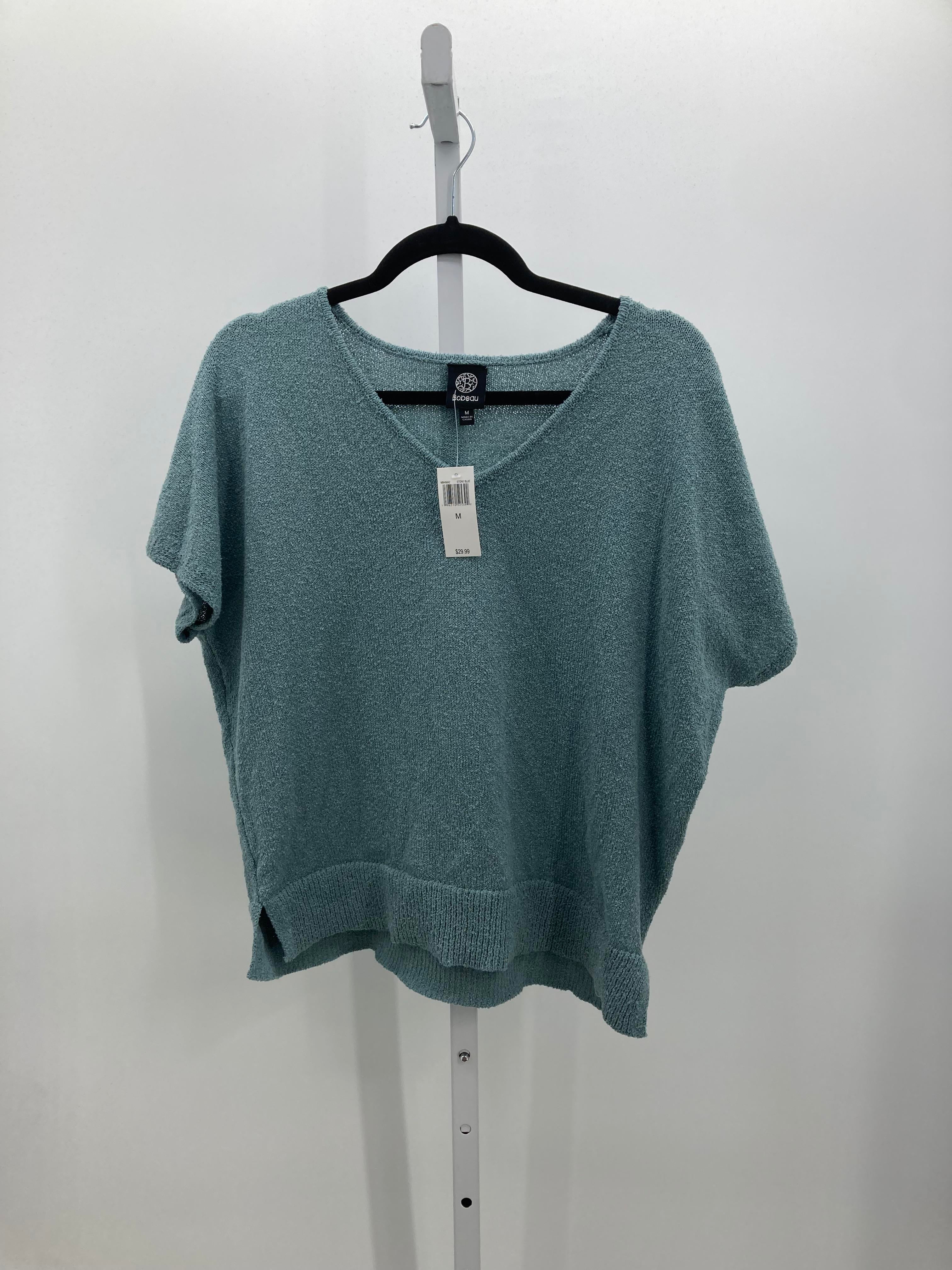 Bobeau Size Medium Misses Short Slv Sweater