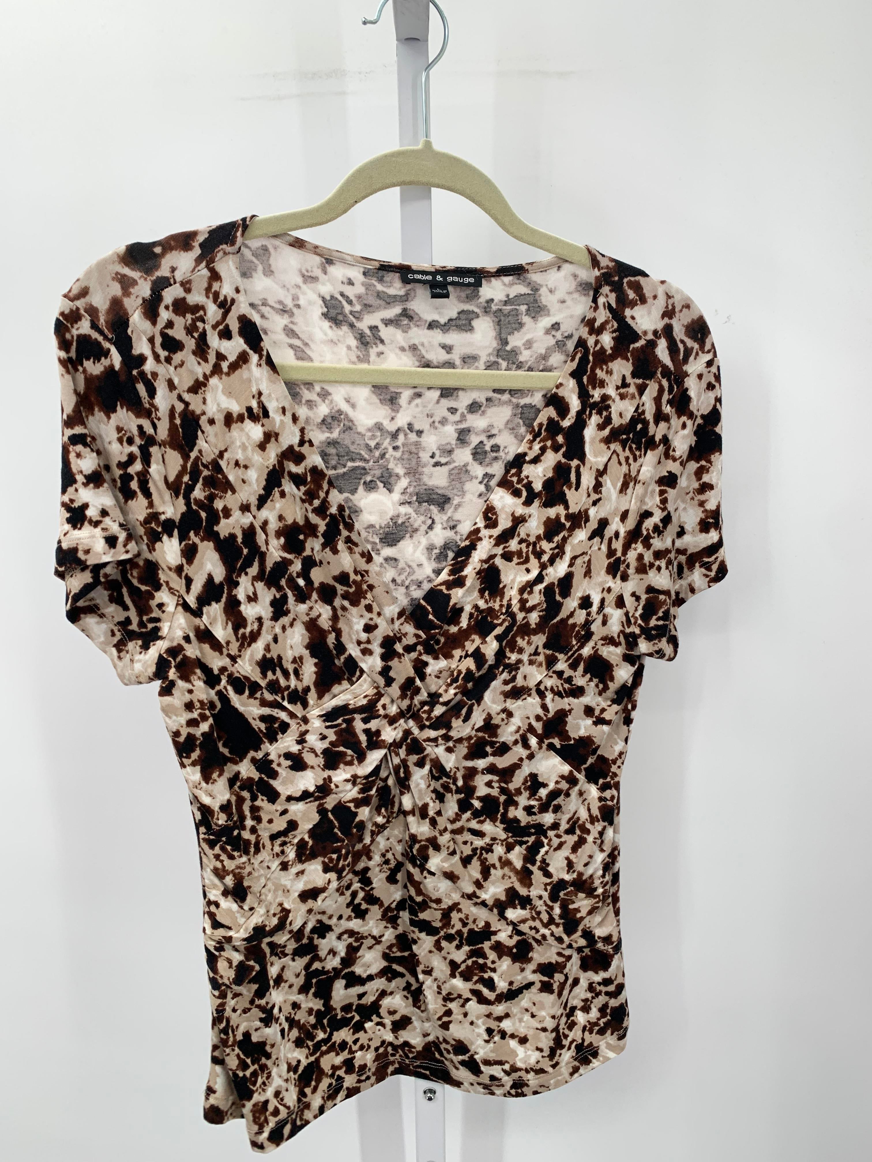 Cable & Gauge Size Large Misses Short Sleeve Shirt