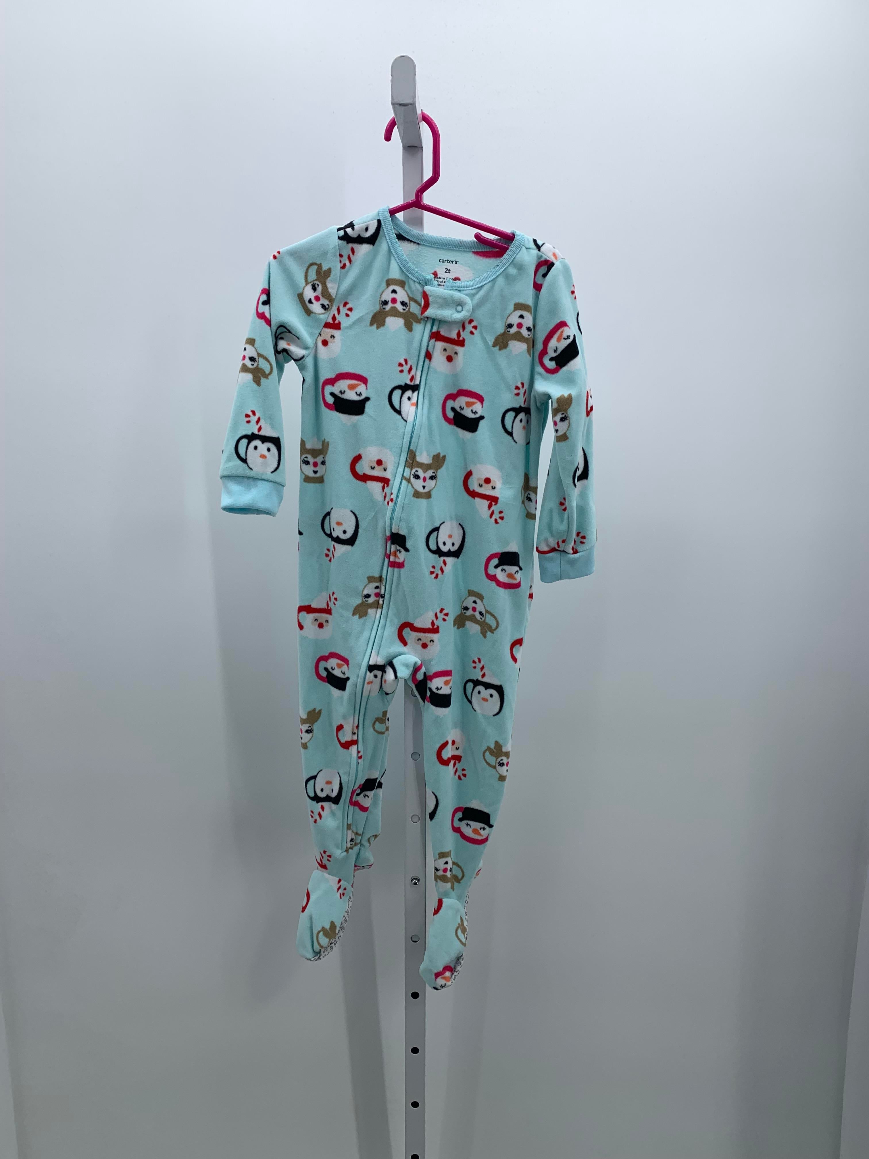 FLEECE SLEEPER SANTA PENGUINS