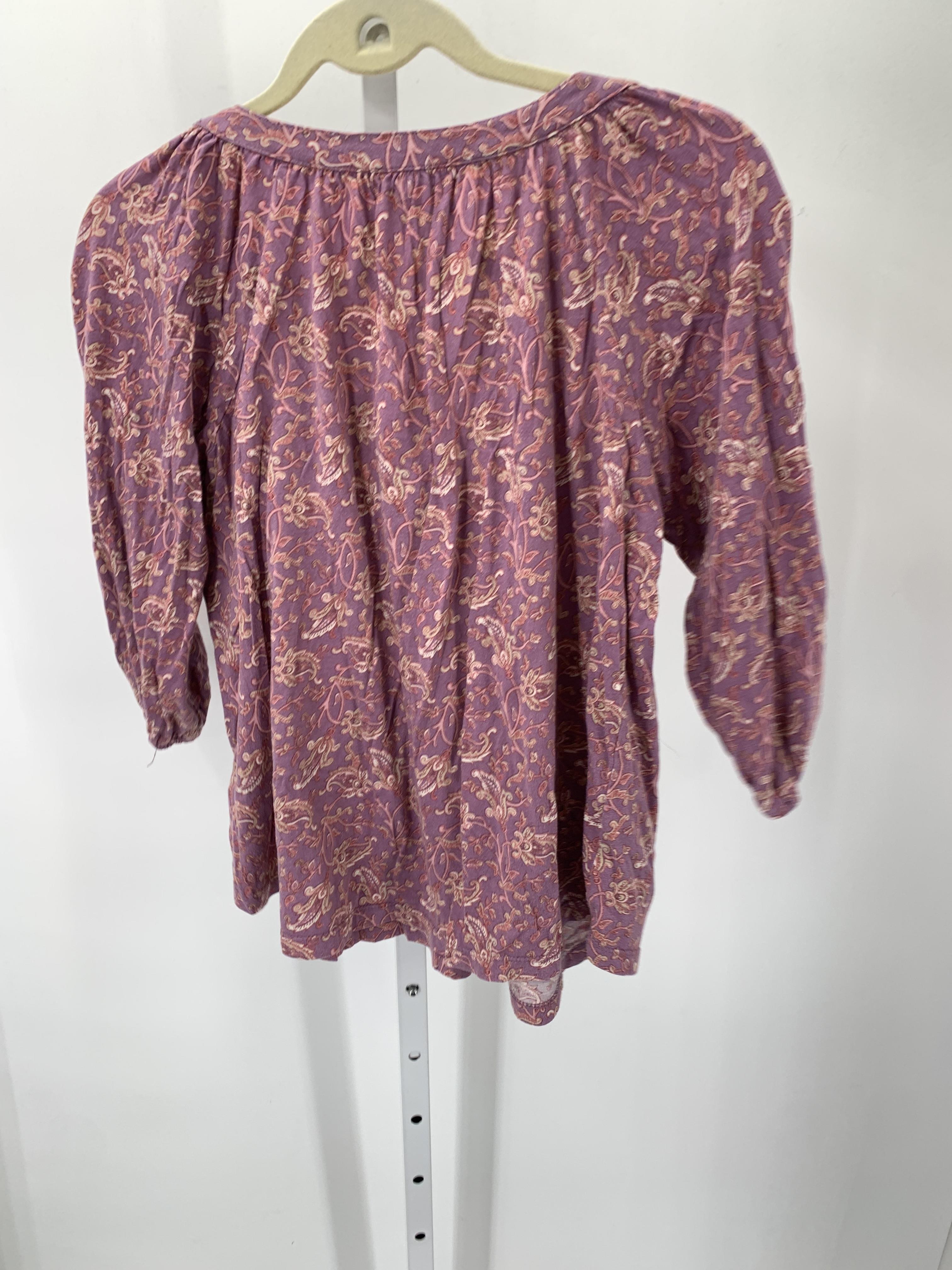 Chaps Size Small Misses 3/4 Sleeve Shirt