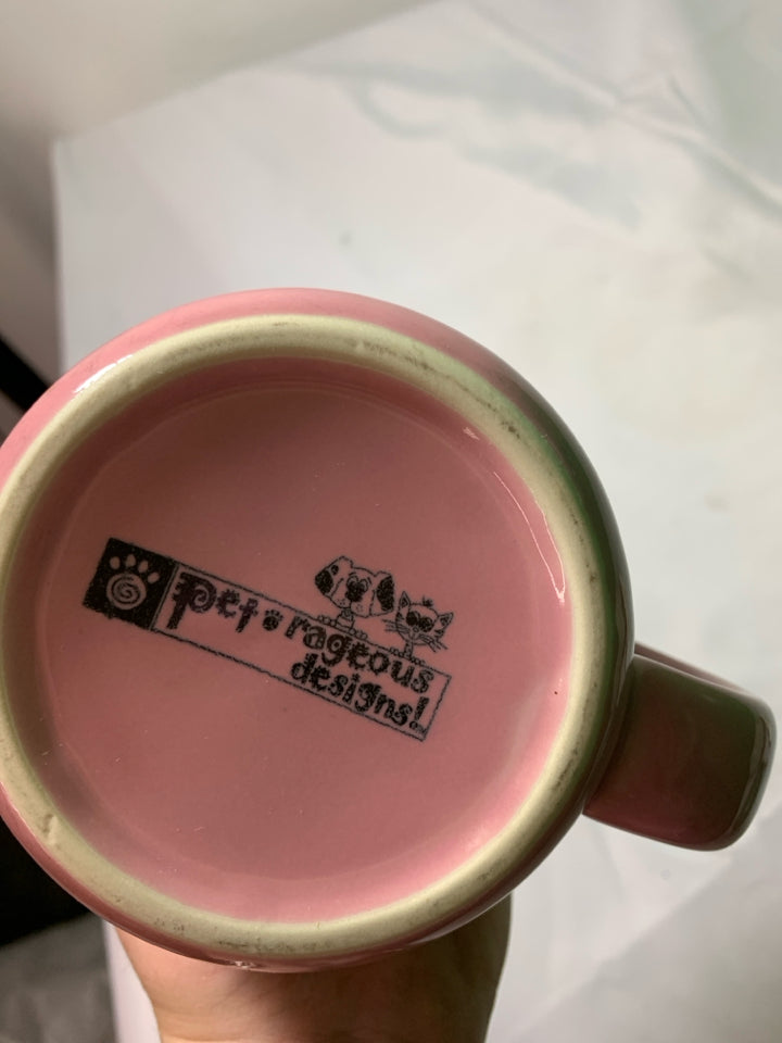 PINK PAW PRINT MUG.