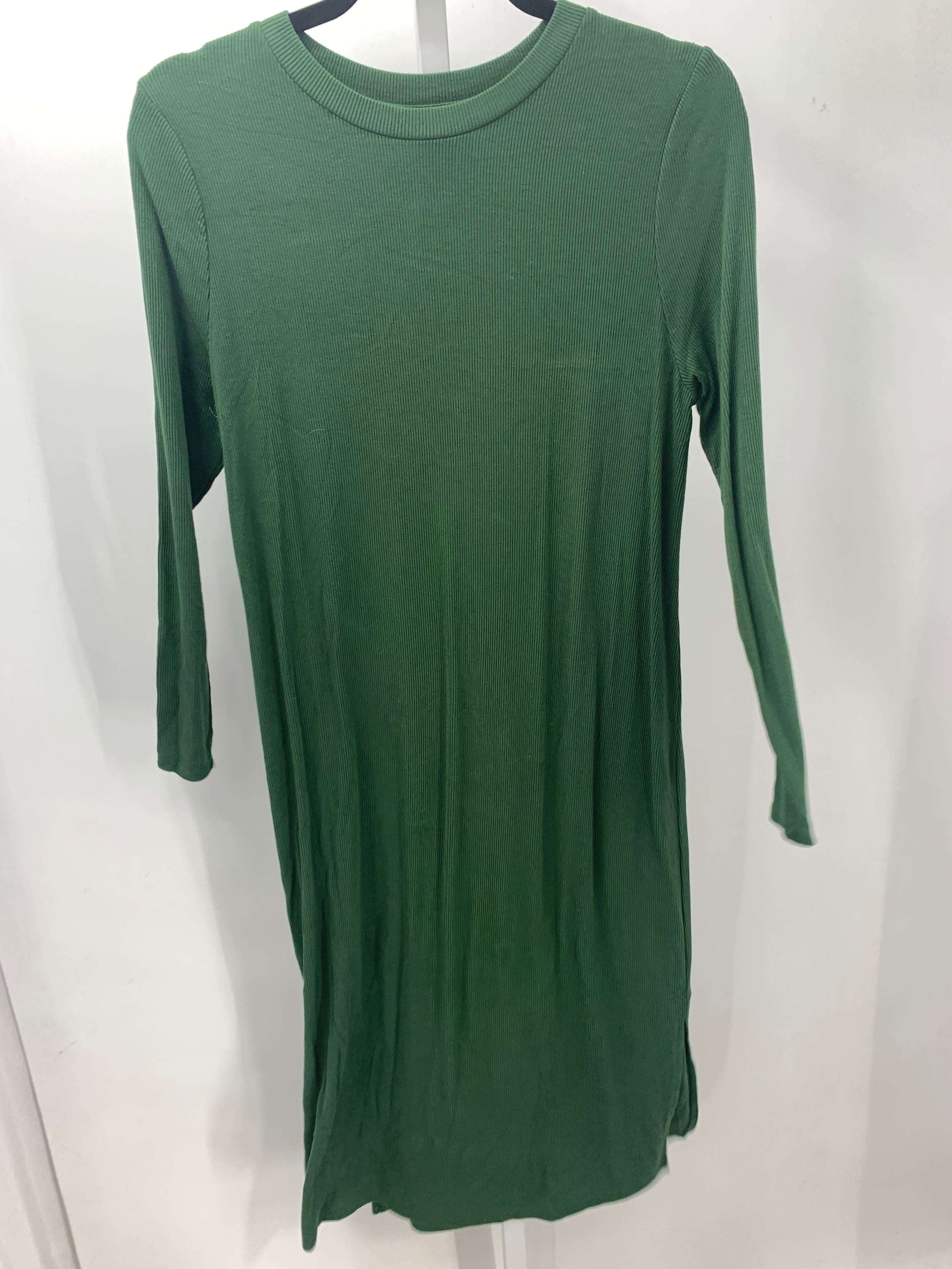Motherhood Green Size Medium Maternity Long Sleeve Dress