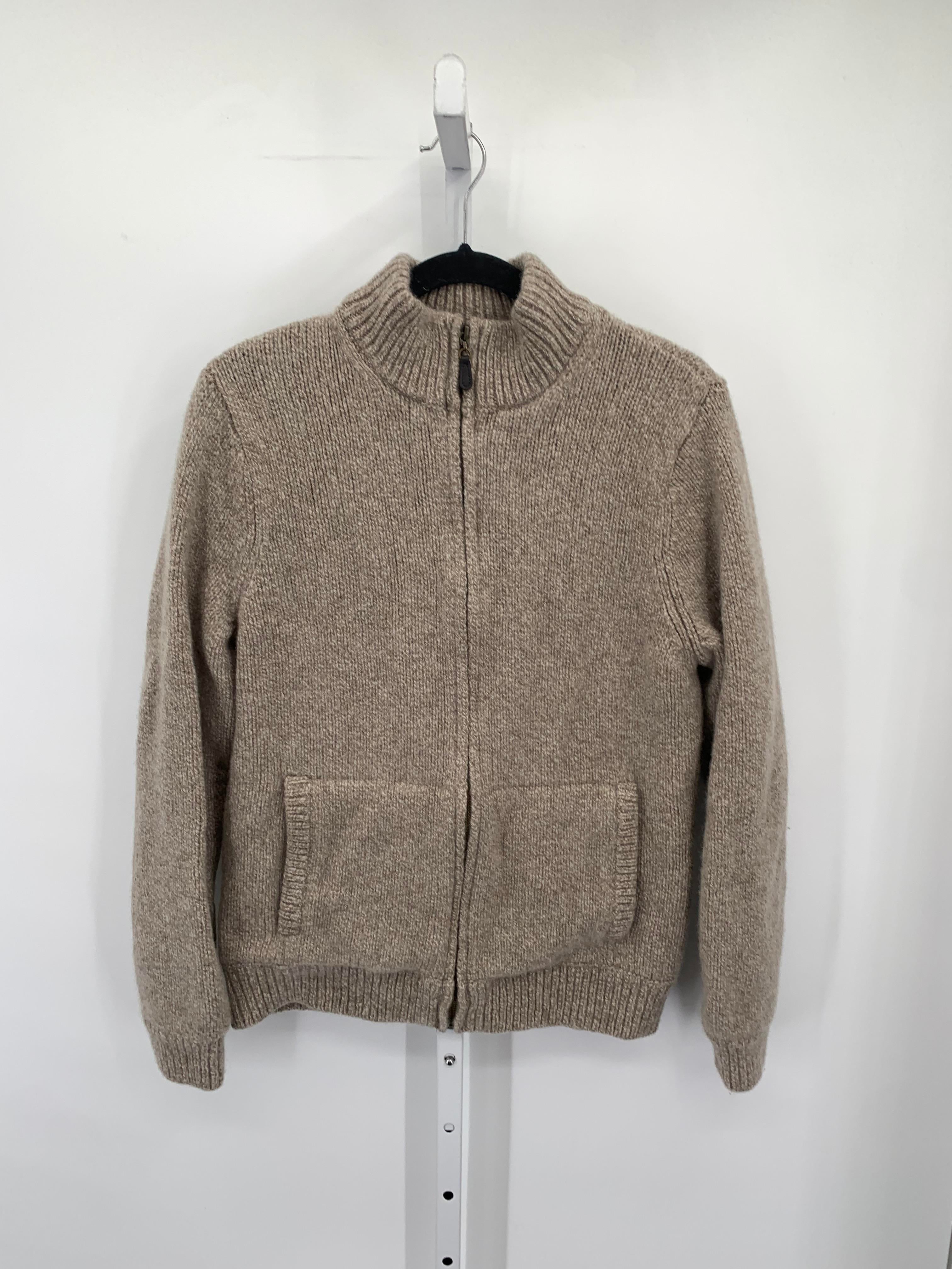 FUZZY ZIP UP KNIT