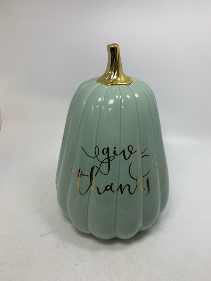 TEAL PUMPKIN GIVE THANKS.