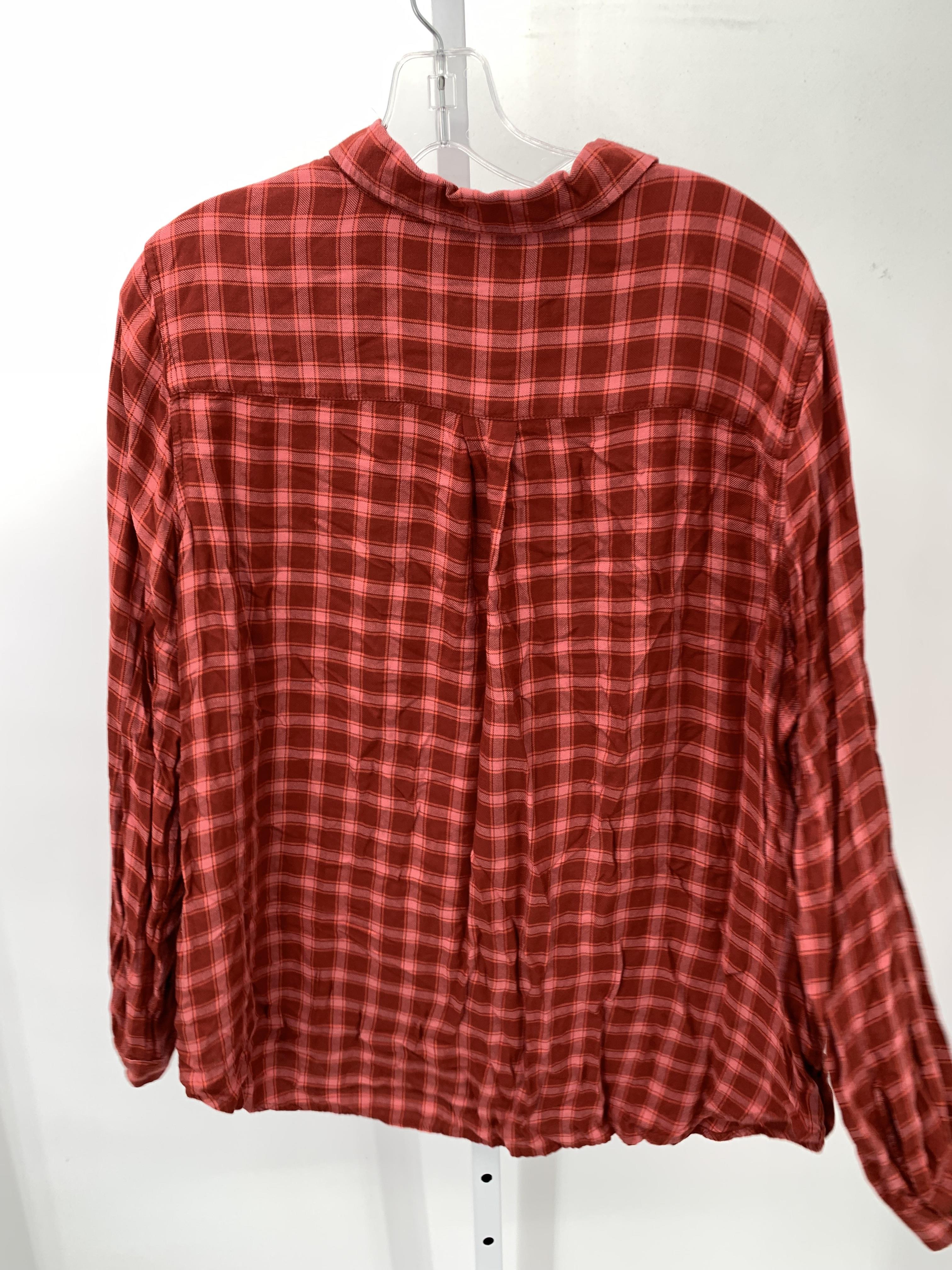 Terra & Sky Size 1X Womens Long Sleeve Shirt