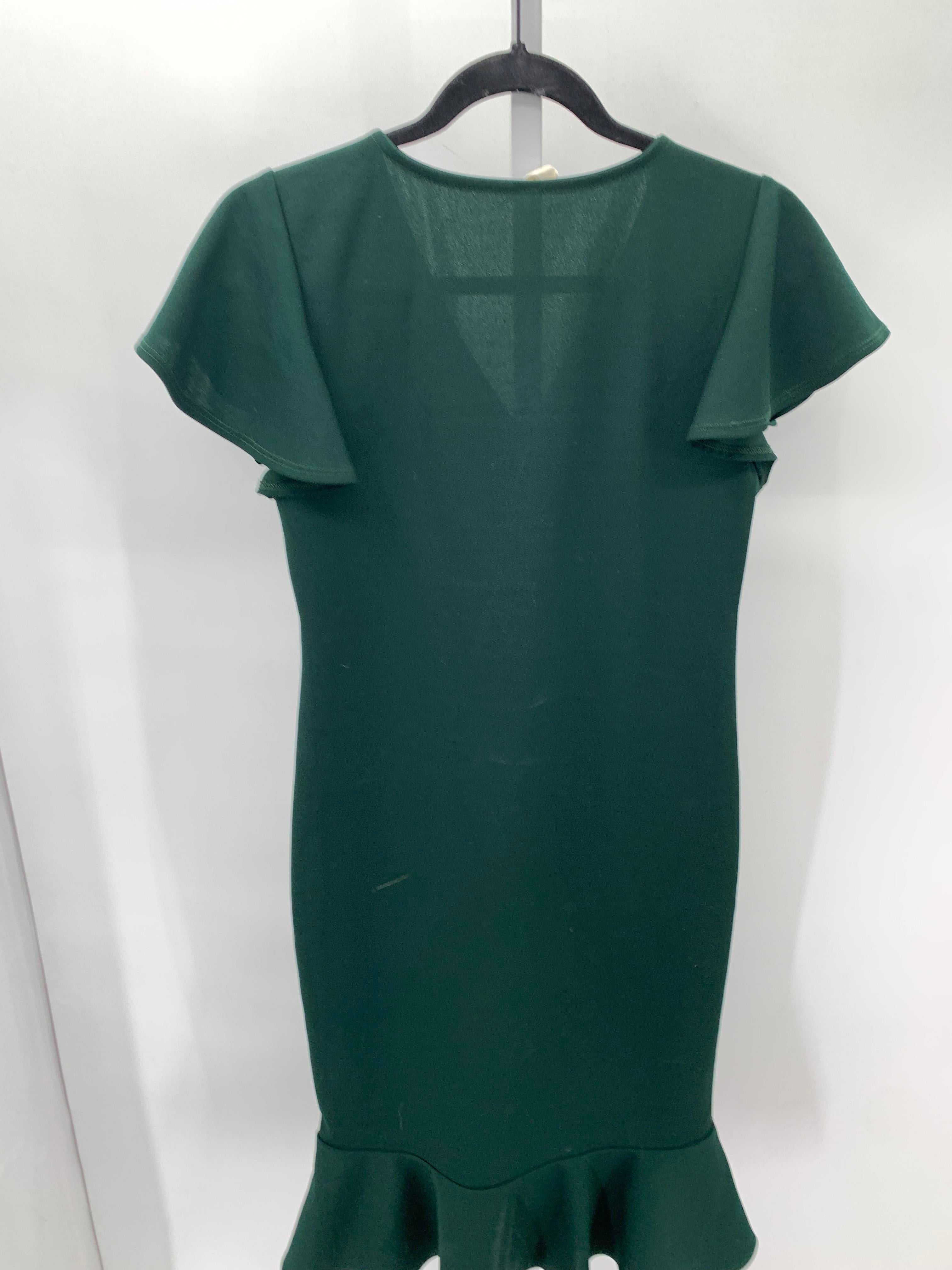 Pink Blush Green Size Medium Maternity Short Sleeve Dress