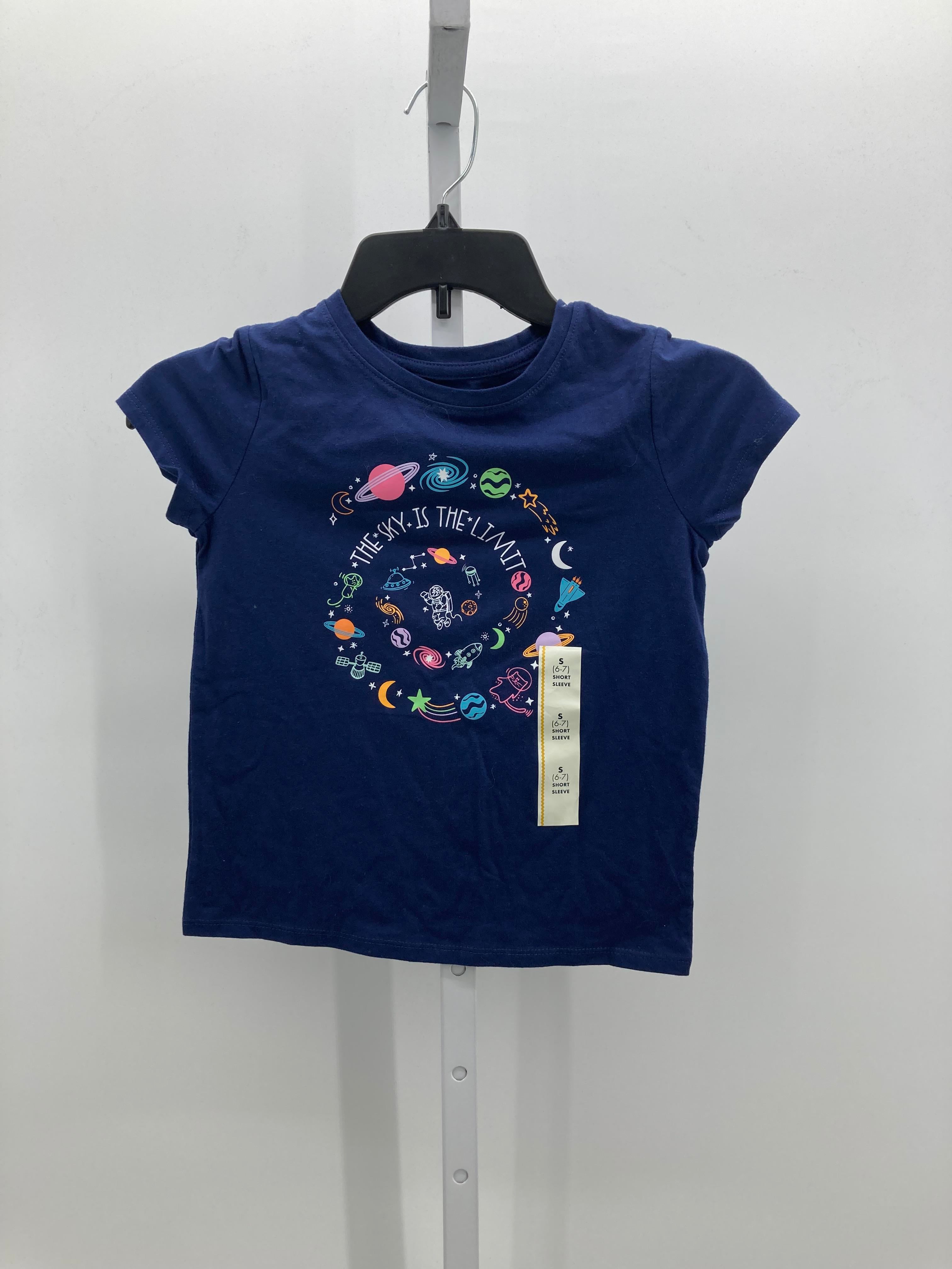 Cat & Jack Size 6-7 Girls Short Sleeve Shirt
