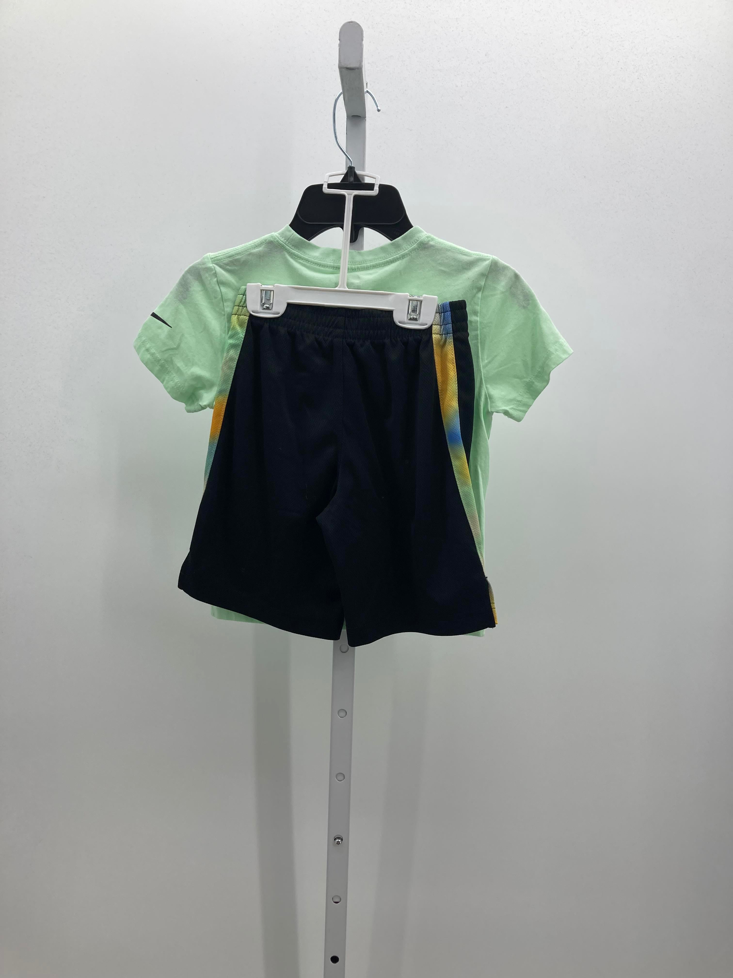 MINT GREEN TEE + BLACK ACTIVE SHORTS