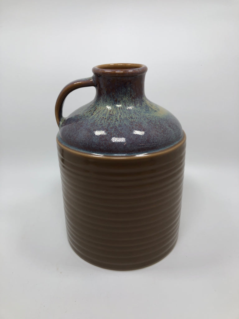 PURPLE GLAZED JUG.