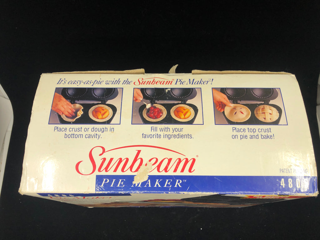 NIB SUNBEAM PIE MAKER.