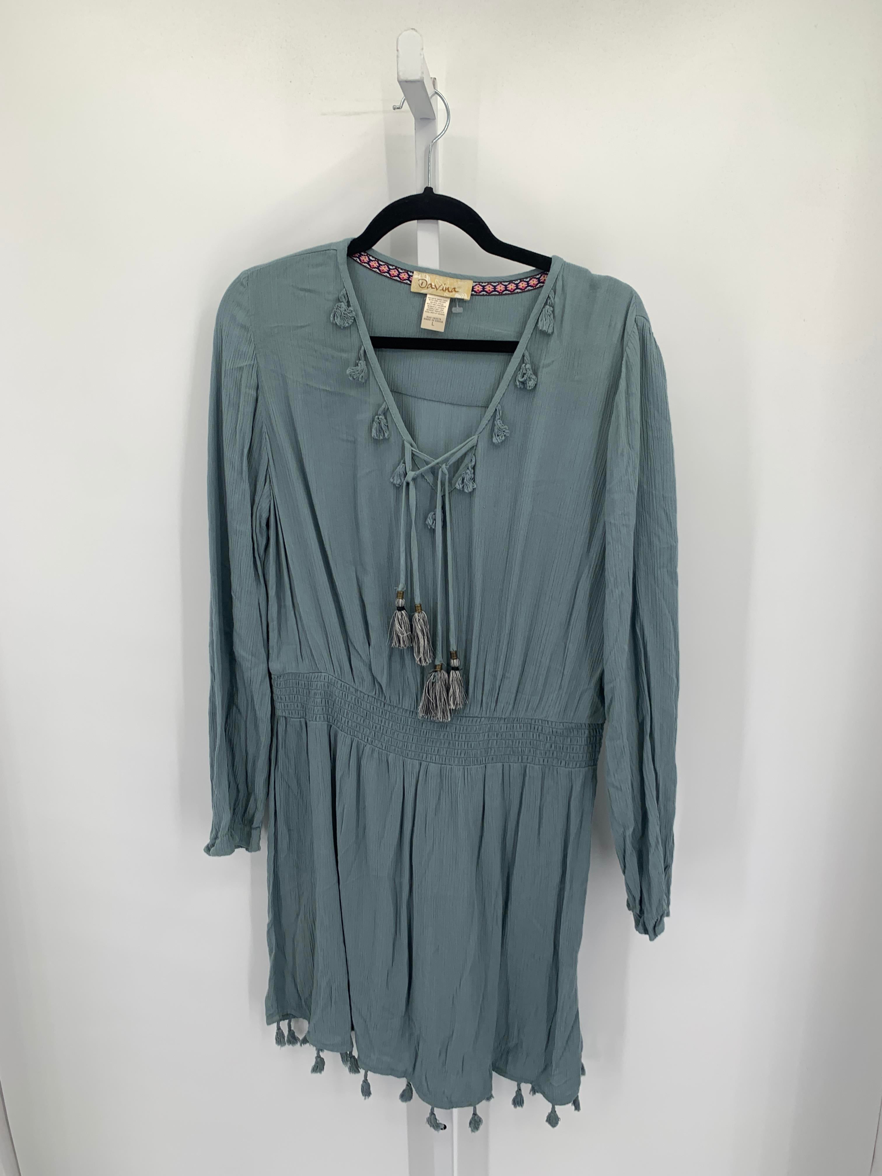 Size Large Misses Long Sleeve Dress