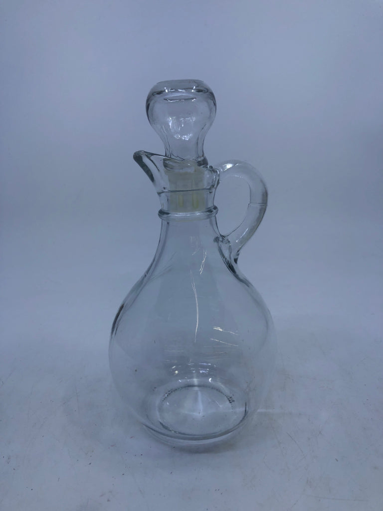 GLASS OIL EMPTY BOTTLE.