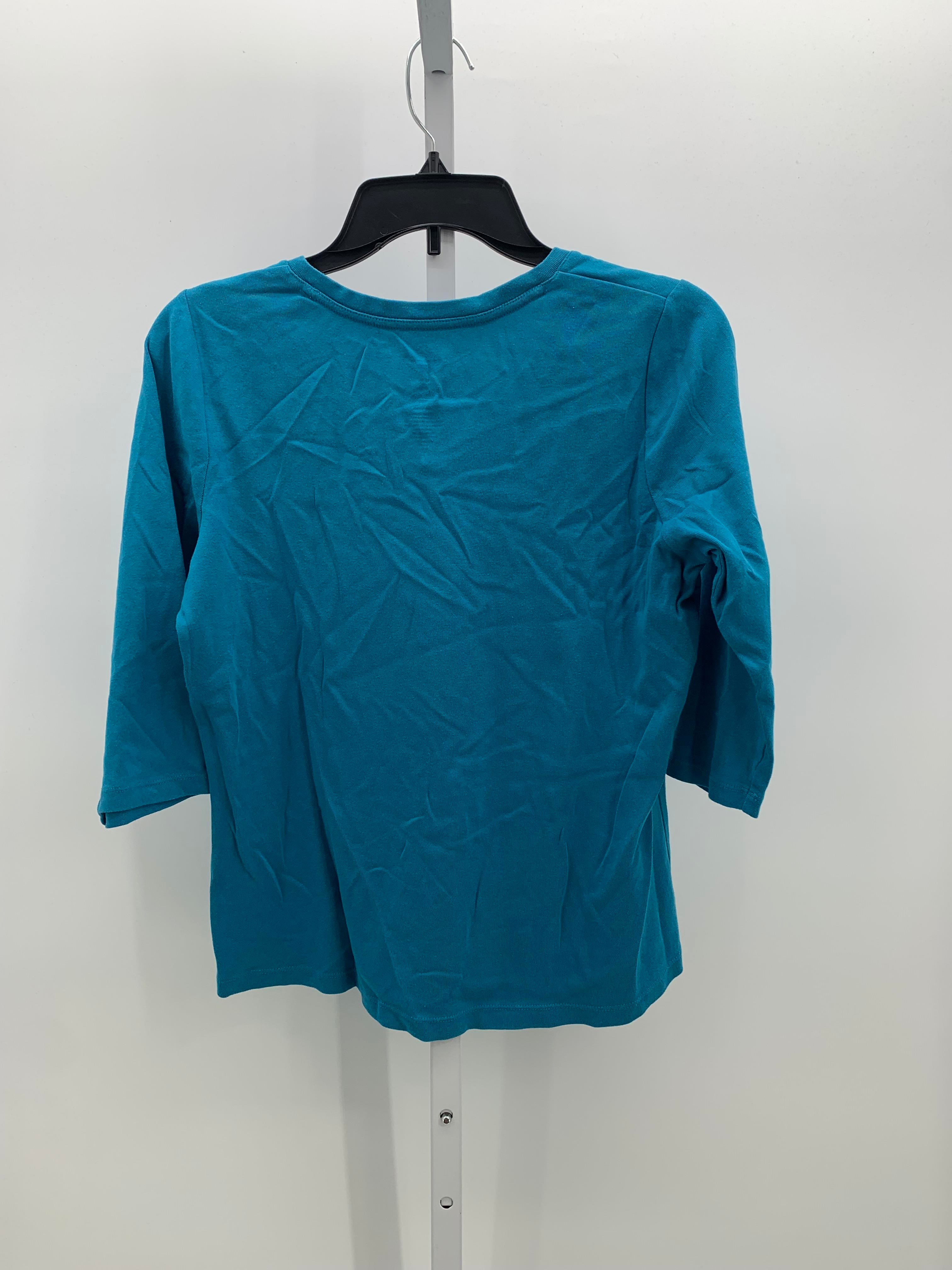 St. Johns Bay Size Medium Petite Petite 3/4 Sleeve Shirt