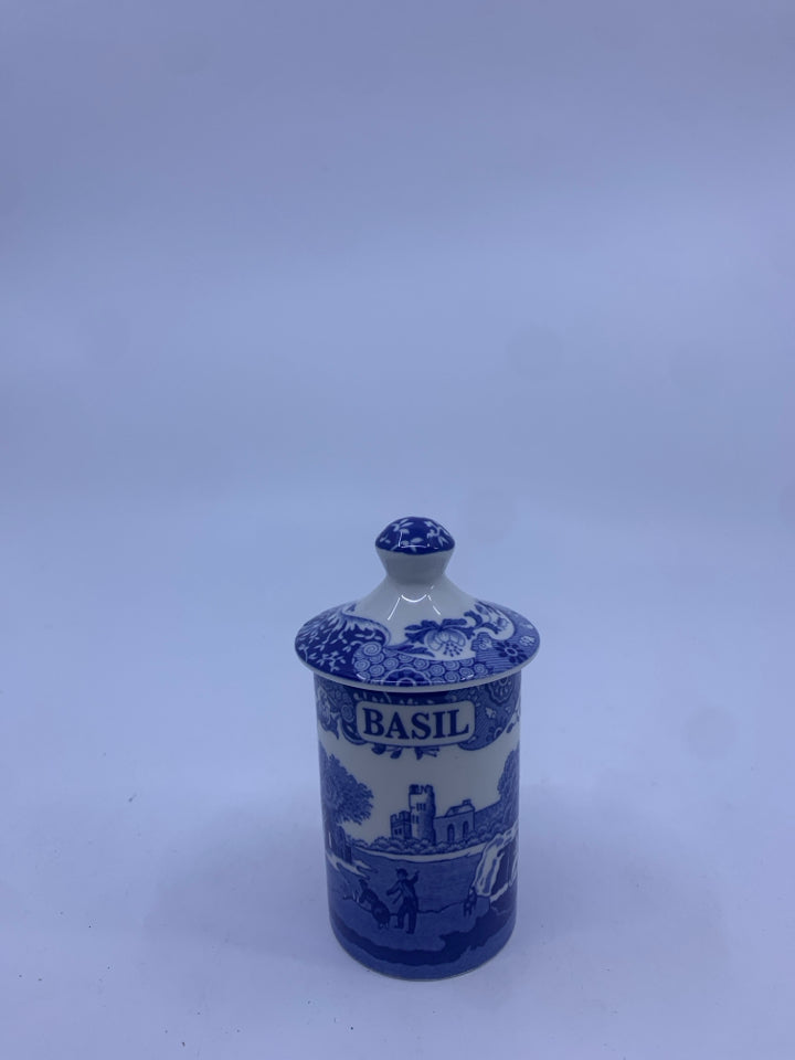 SPODE "BASIL" SPICE JAR HOLDER ITALIAN STYLE.