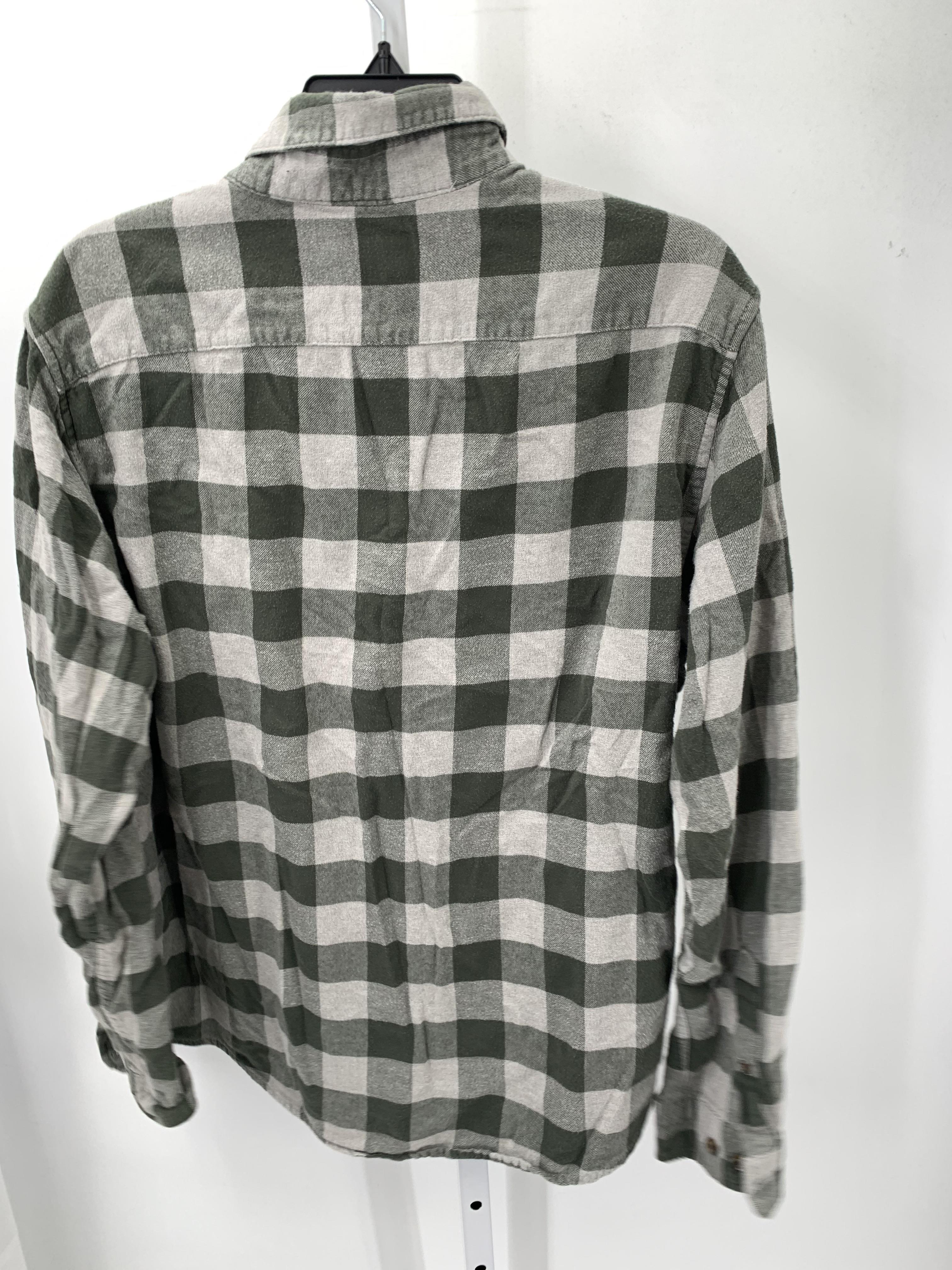 GREY PLAID BTN DOWN