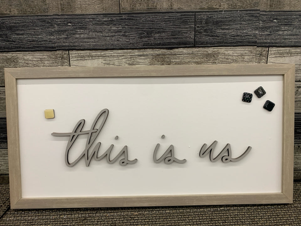 THIS IS US- MAGNETIC WALL ART.