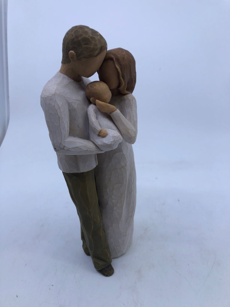 WILLOW TREE COUPLE W BABY OUR GIFT.