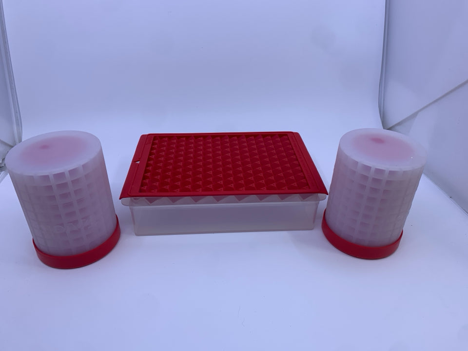 3 PC TEVOLO ICE CUBE SET.