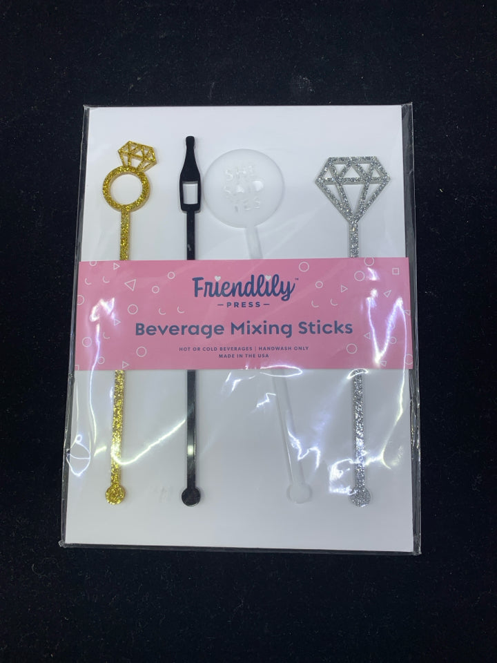 NIP BEVERAGE MIXING STICKS.