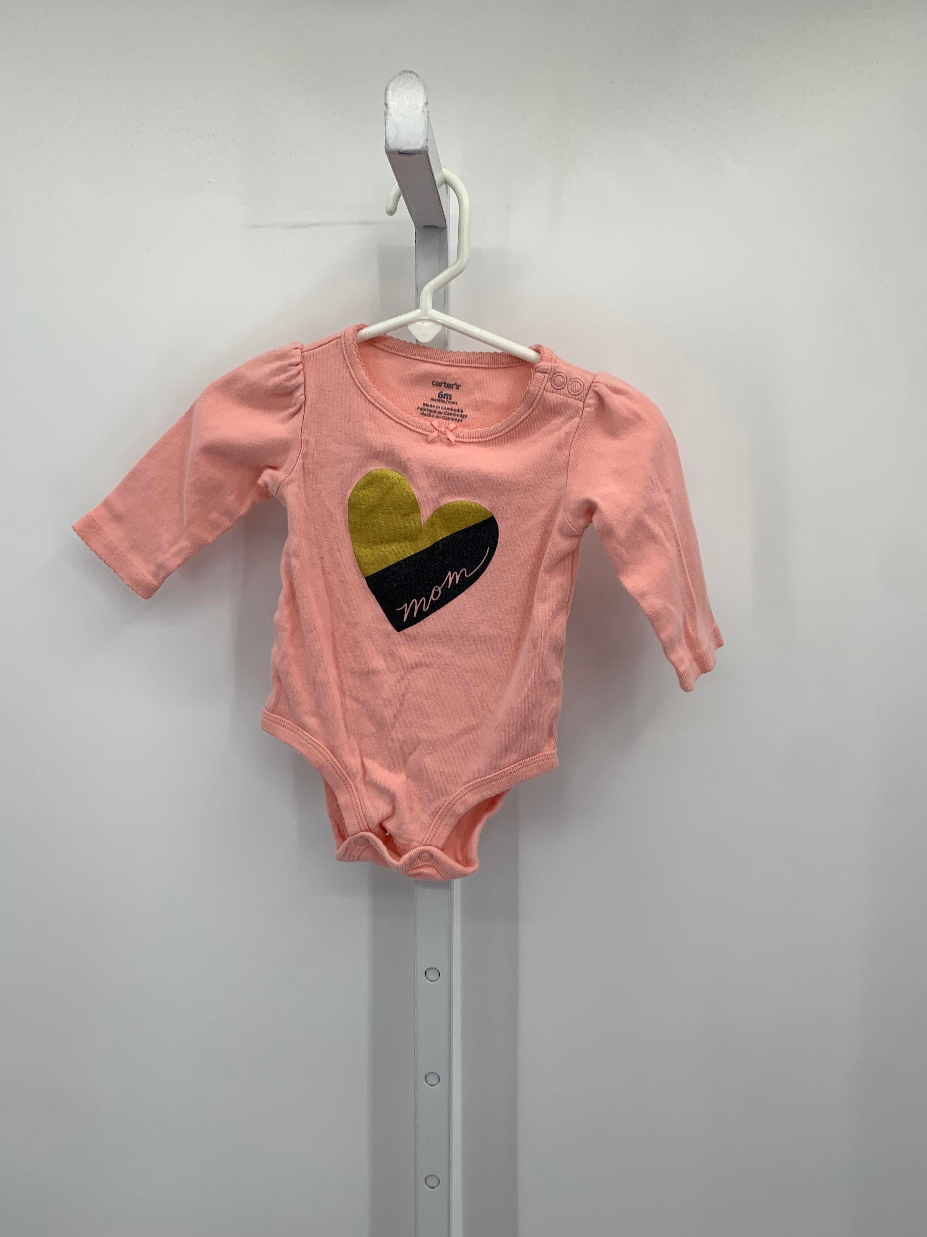 Carters Size 6 Months Girls Long Sleeve Shirt