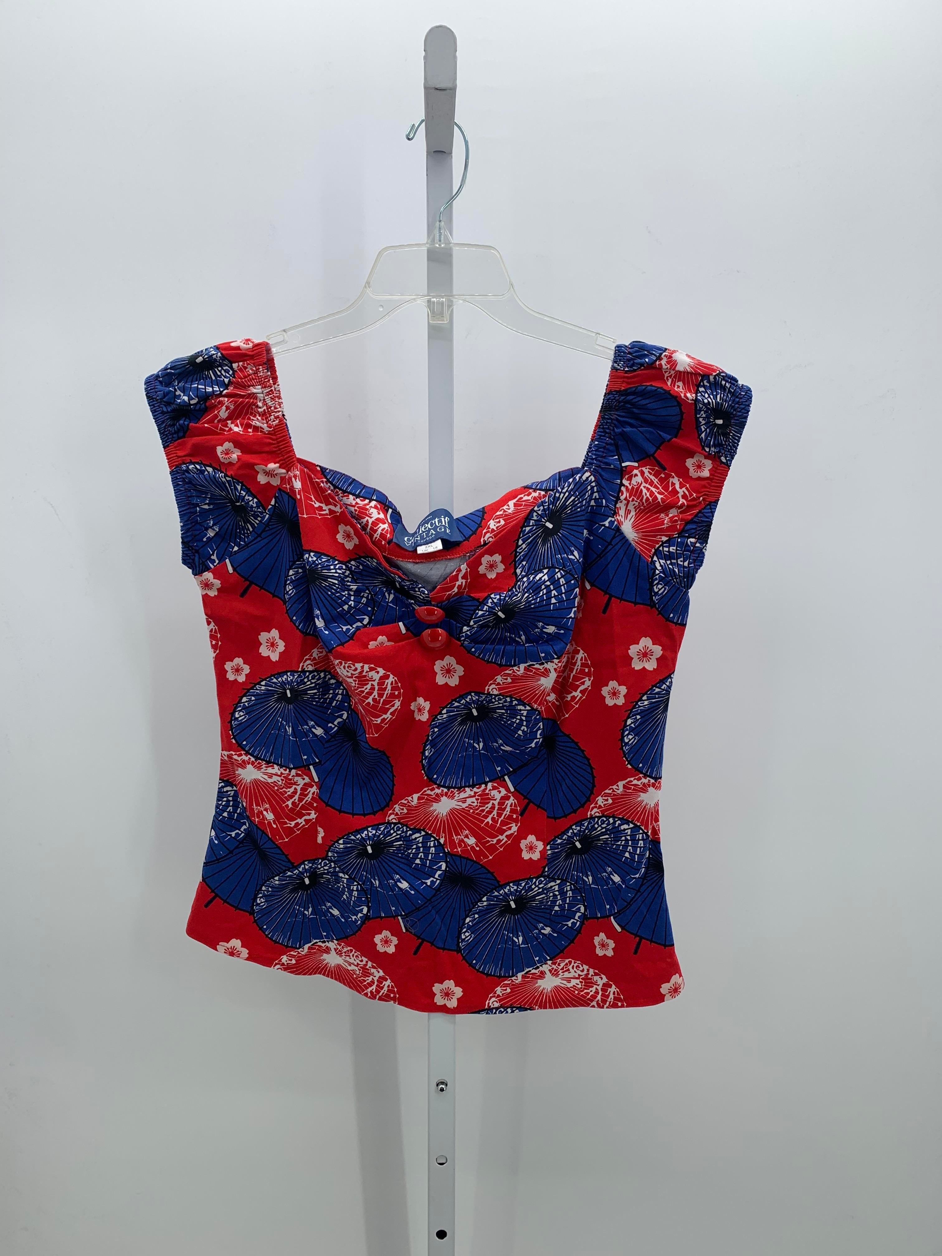 Size 2X Womens Sleeveless Shirt