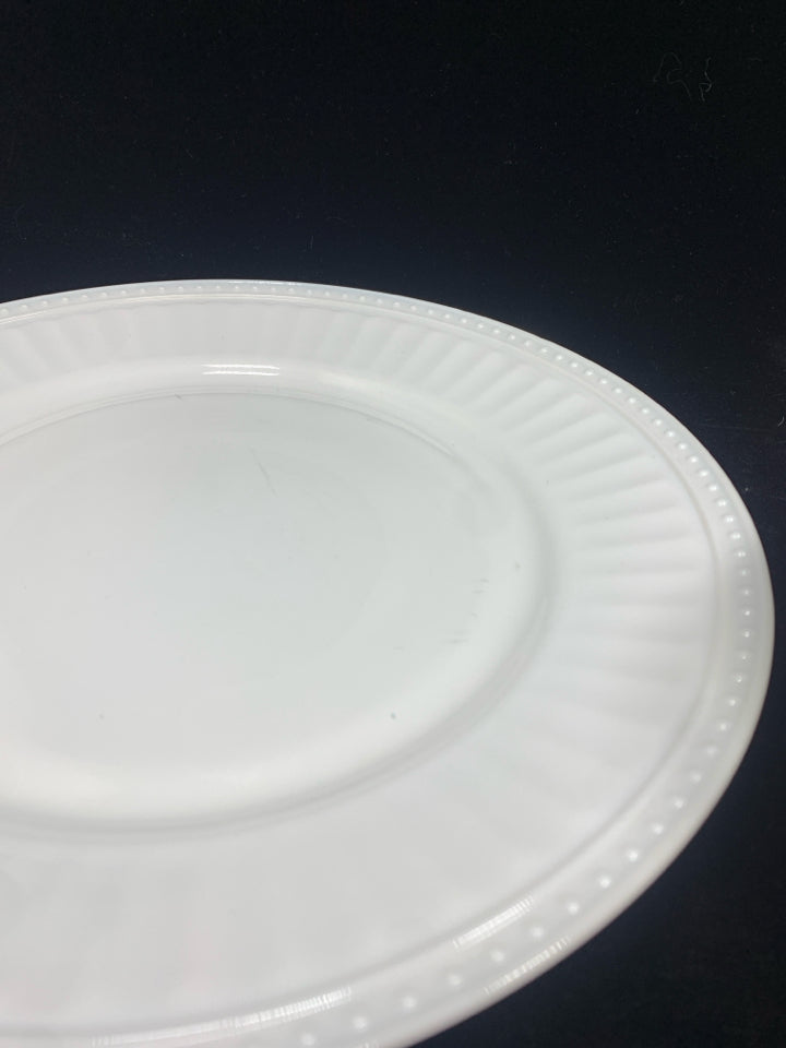 18PC WHITE BEADED EDGE SVC FOR 6.