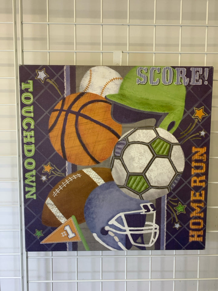 SPORTS BALLS CANVAS.