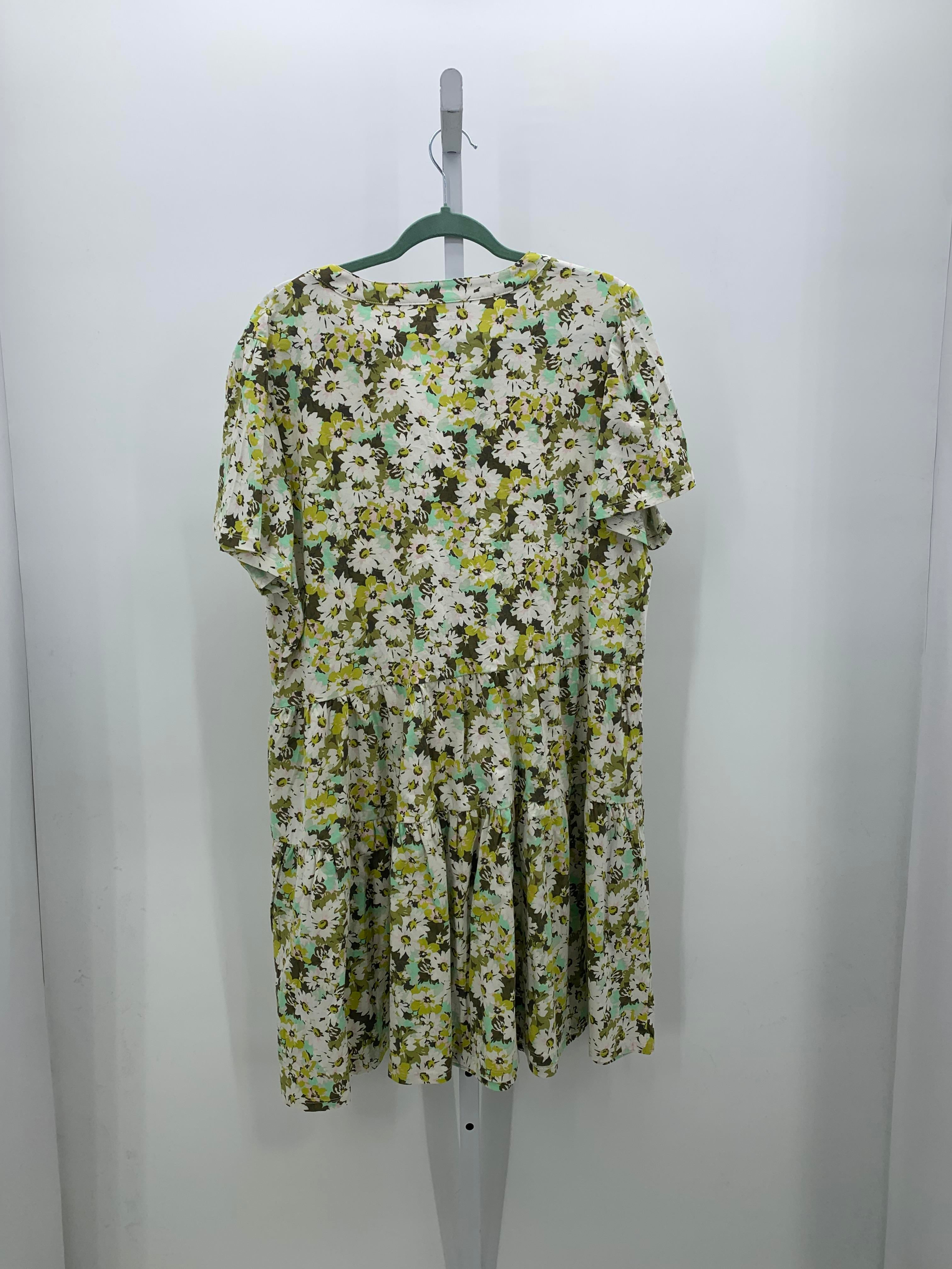 Lands End Size Extra Large Misses Short Sleeve Dress