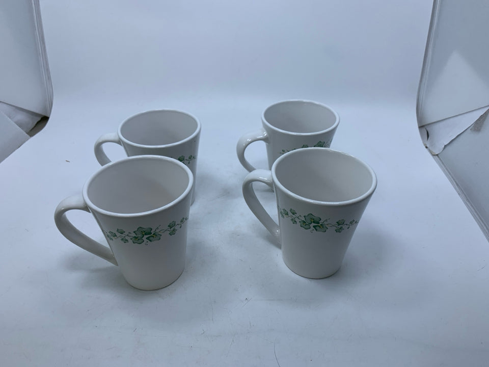 4 IVY MUGS.