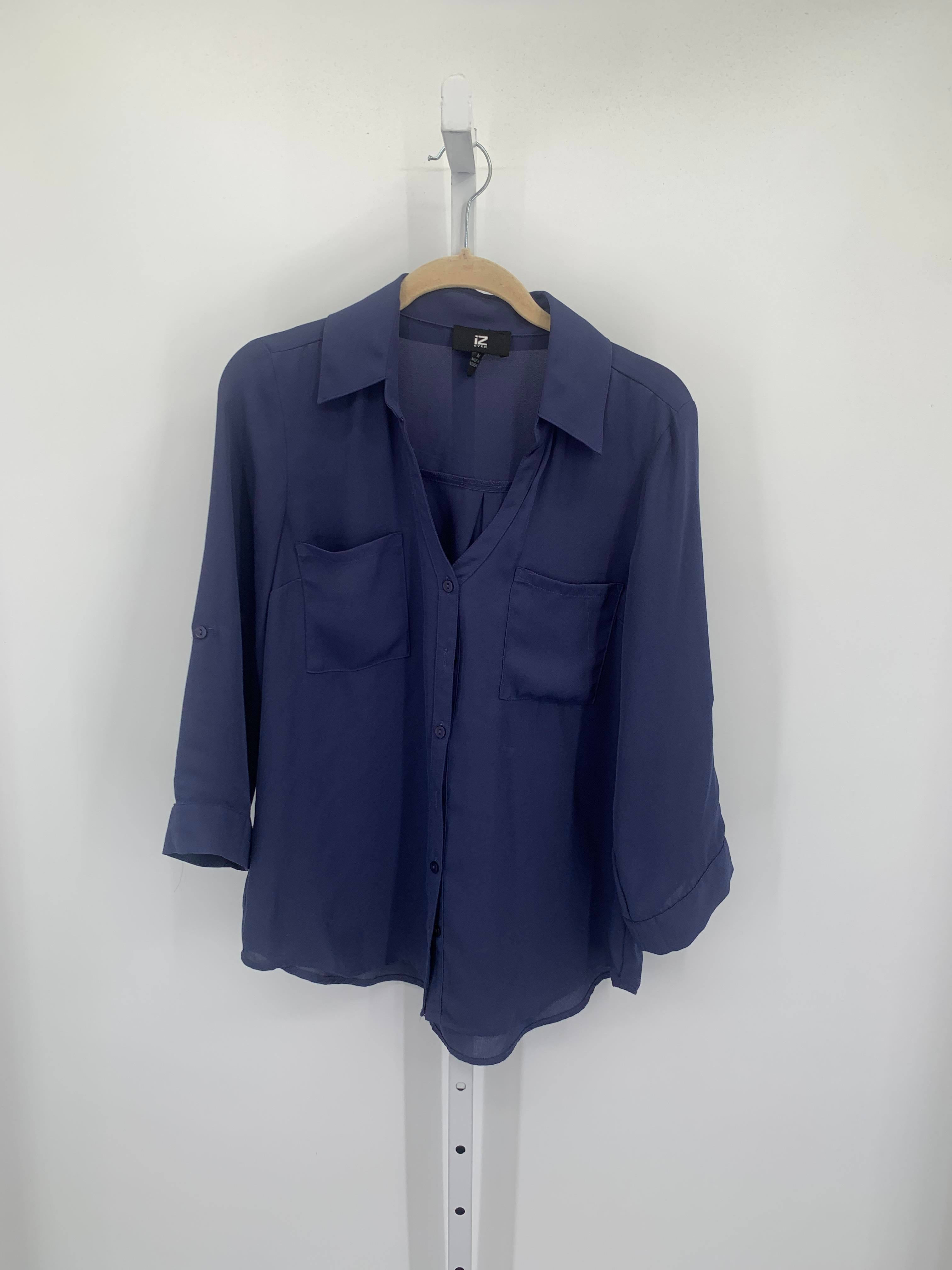 IZ Byer Size Medium Juniors 3/4 Sleeve Shirt