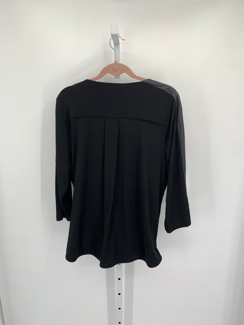 Calvin Klein Size 1X Womens 3/4 Sleeve Shirt