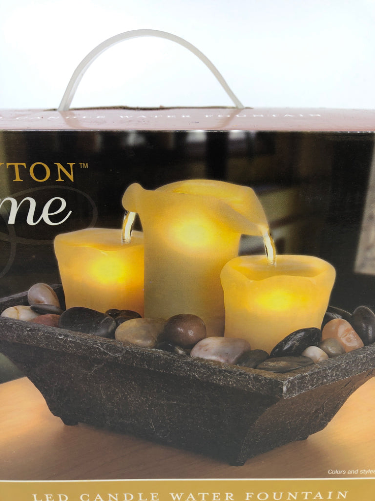NIB LED CANDLE WATER FOUNTAIN.