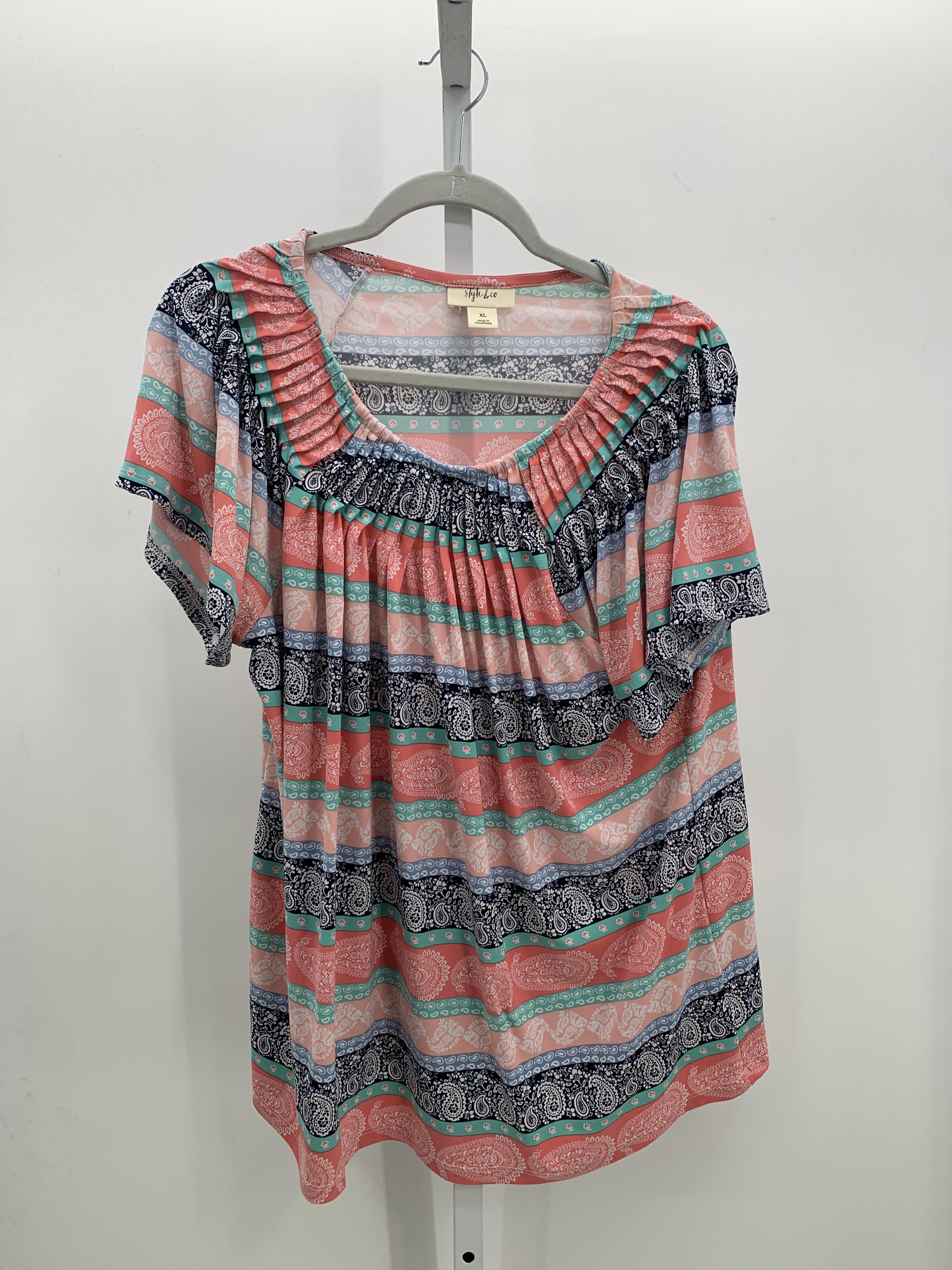 Style & Co. Size Extra Large Misses Short Sleeve Shirt
