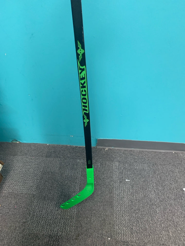 Black & Green Hockey Stick - Kids