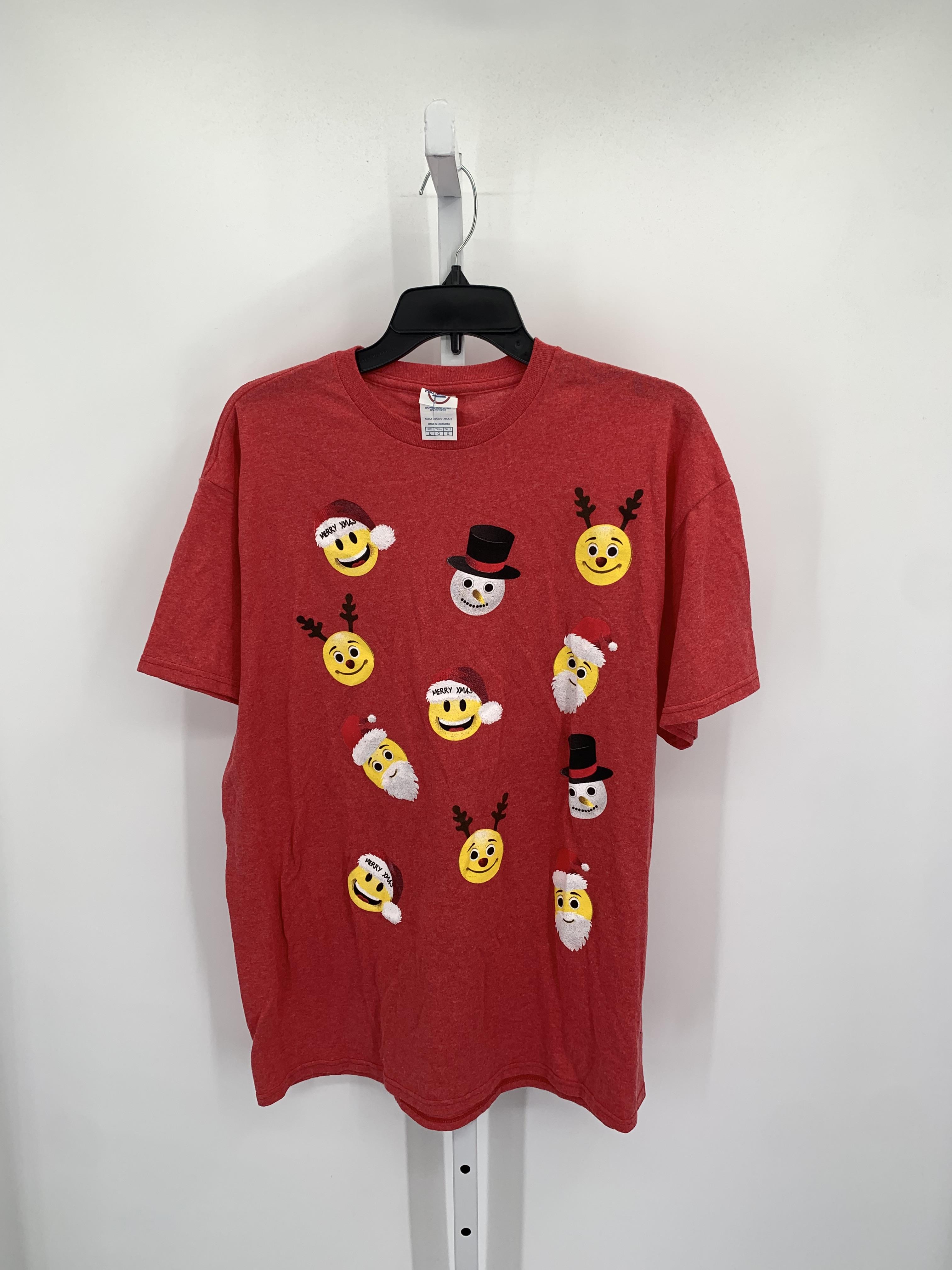 SHORT SLV SHIRT XMAS EMOJIS