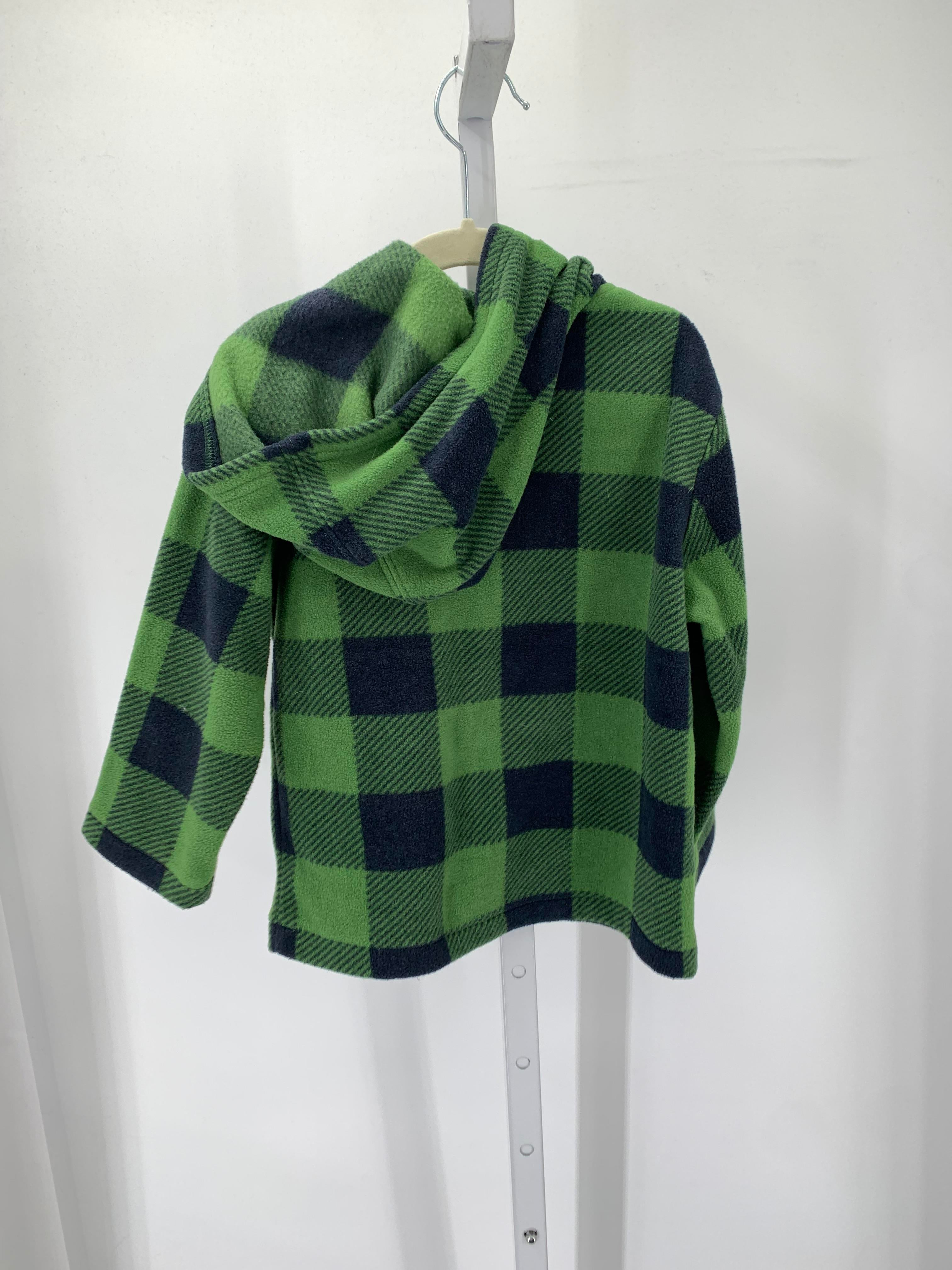 PLAID HOODED FLEECE